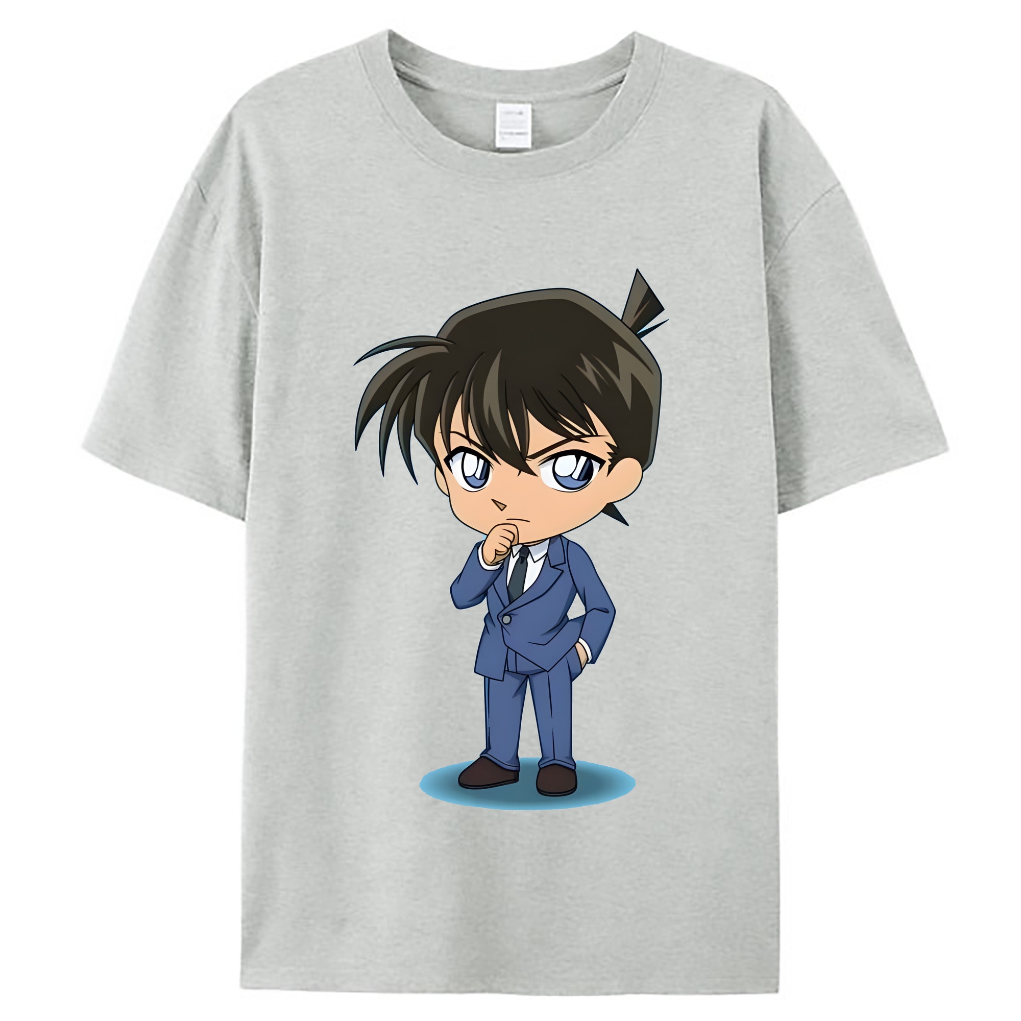 （画像用） 名探偵コナン 江戸川 コナン Detective Conan Conan Edogawa レディースカジュアルプリントTシャツ（綿100％）