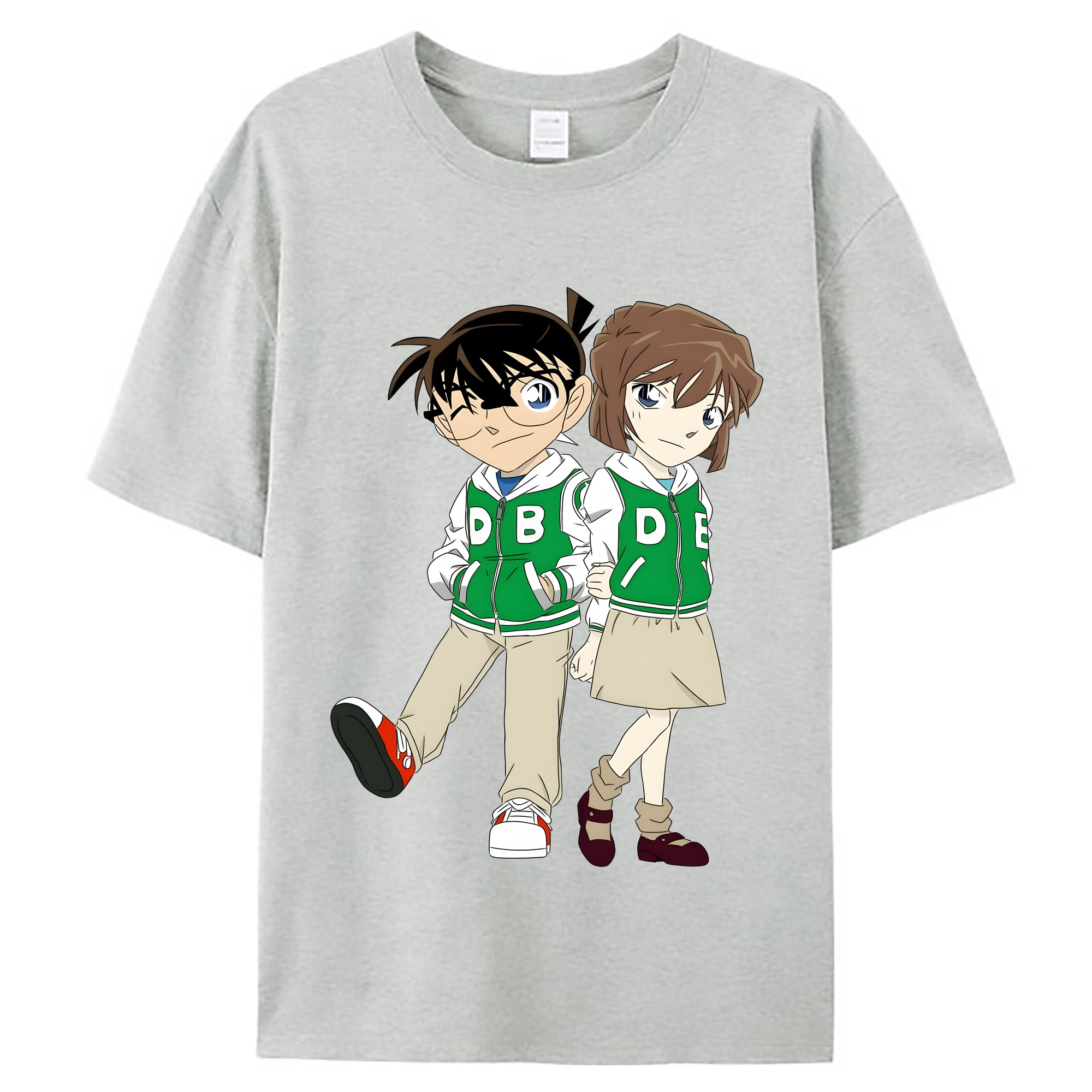 （画像用） 名探偵コナン 江戸川 コナン Detective Conan Conan Edogawa レディースカジュアルプリントTシャツ（綿100％）