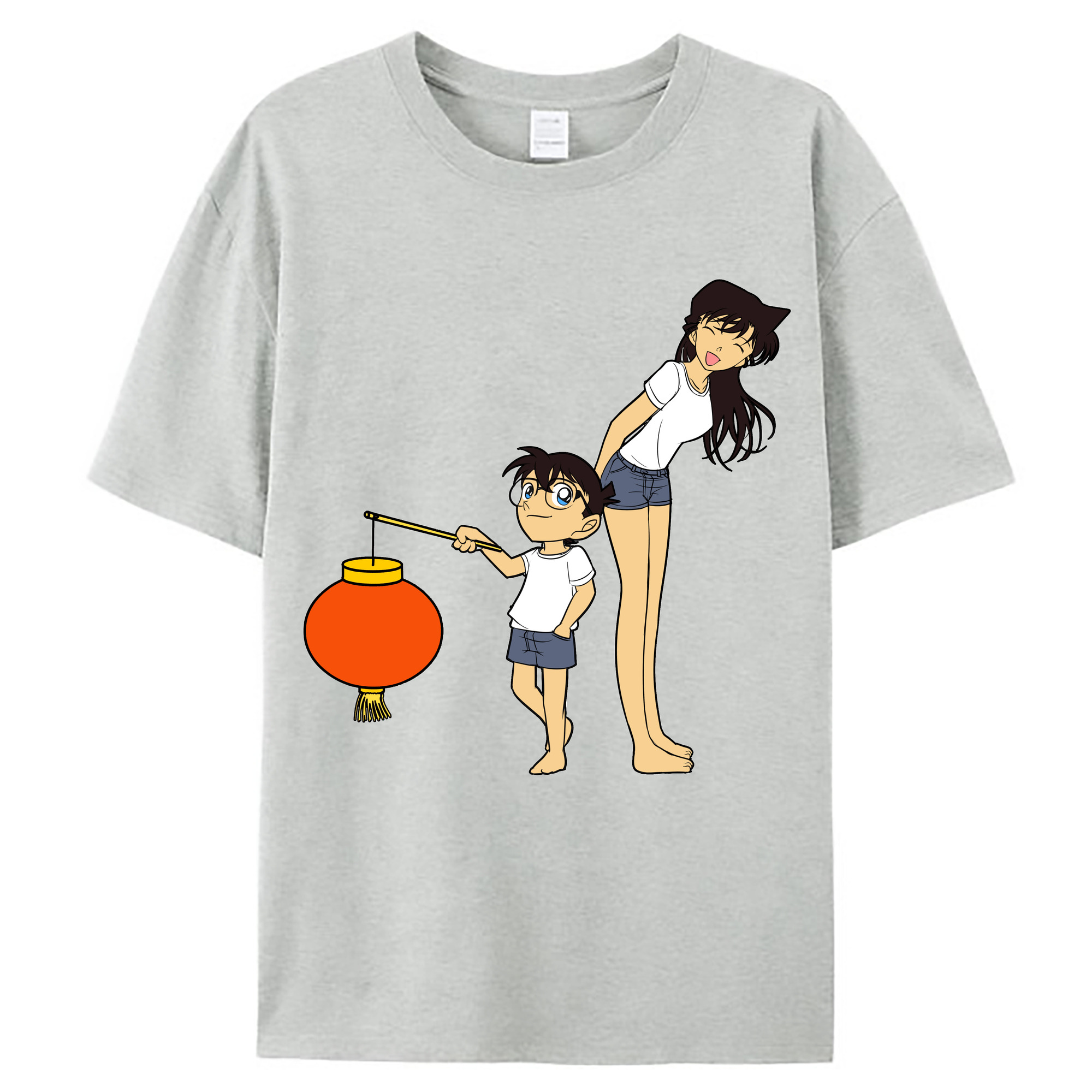 （画像用） 名探偵コナン 毛利 蘭 もうり らん、モーリ ラン Detective Conan Rachel Moore レディースカジュアルプリントTシャツ（綿100％）
