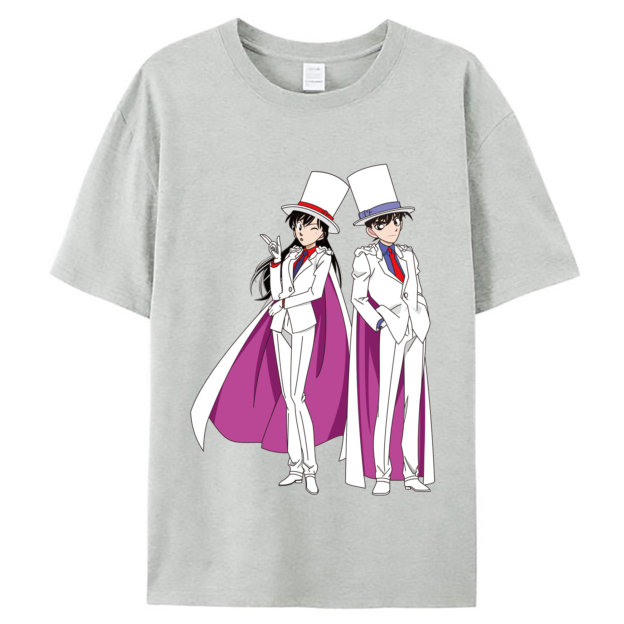 （画像用） 名探偵コナン くろば かいと Detective Conan Kuroba Kaito レディースカジュアルプリントTシャツ（綿100％）
