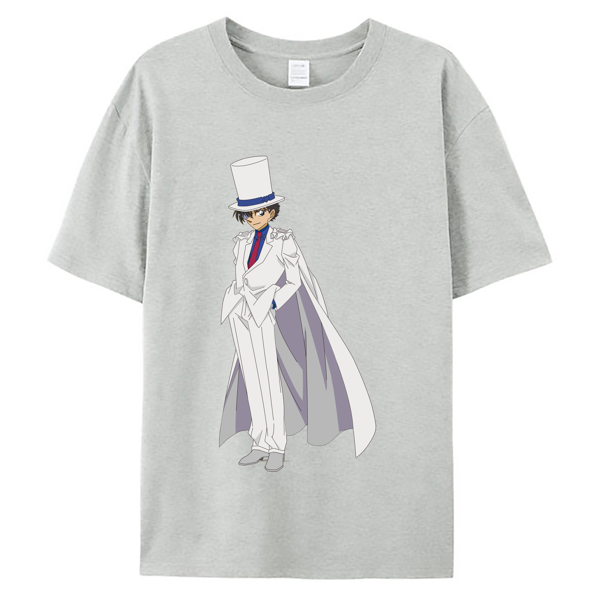 （画像用） 名探偵コナン くろば かいと Detective Conan Kuroba Kaito レディースカジュアルプリントTシャツ（綿100％）