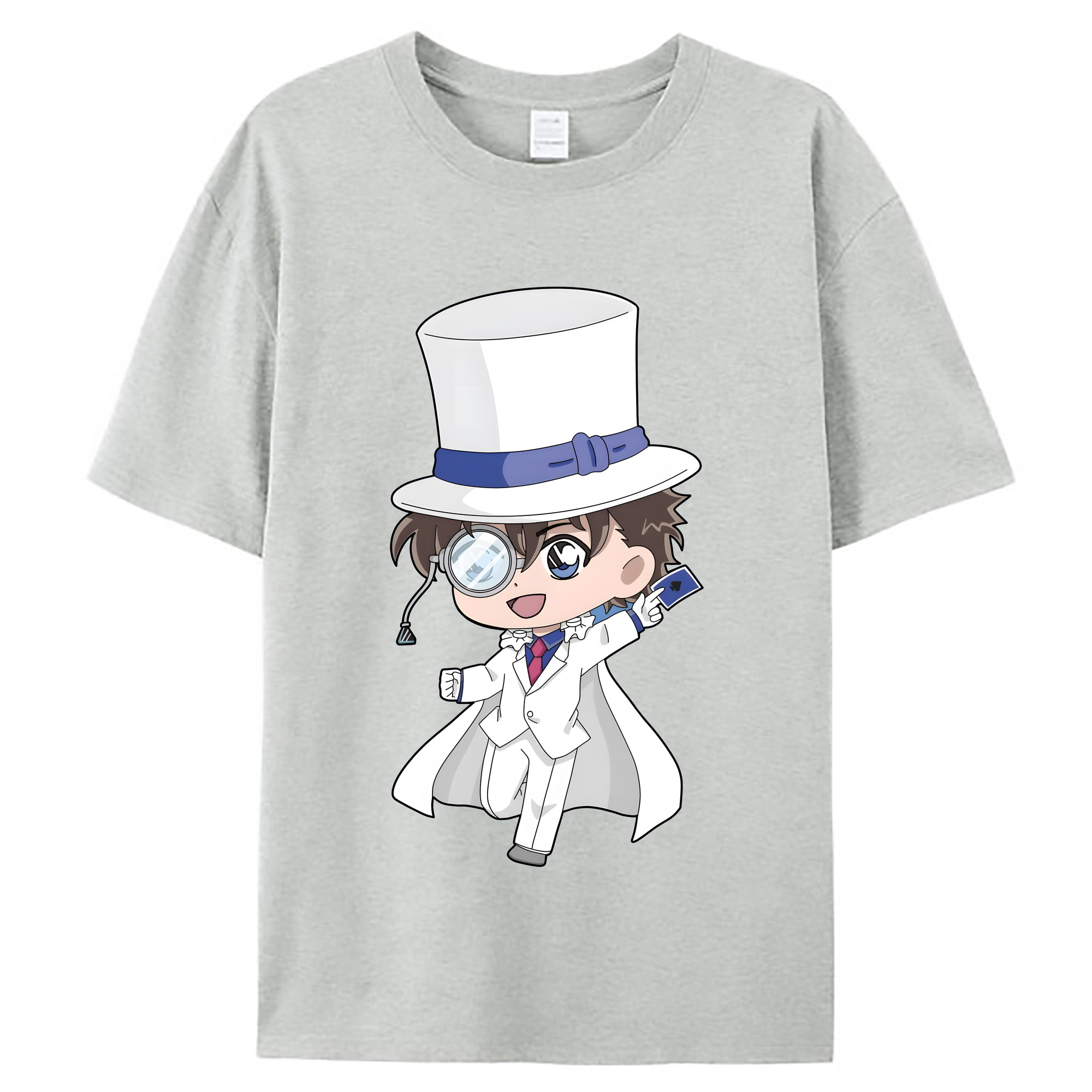 （画像用） 名探偵コナン くろば かいと Detective Conan Kuroba Kaito レディースカジュアルプリントTシャツ（綿100％）