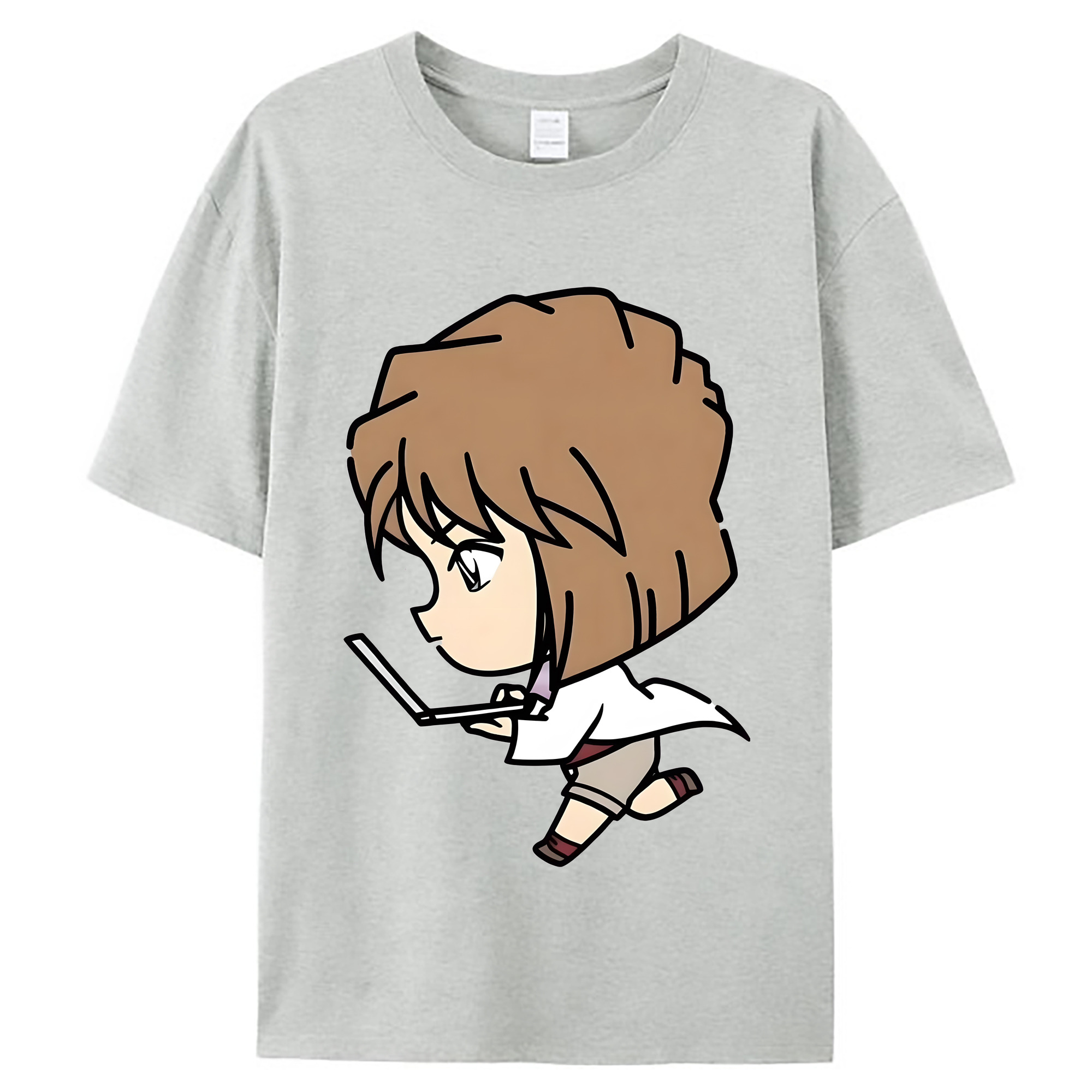 （画像用） 名探偵コナン 灰原 哀 はいばら あい Detective Conan Anita Hailey、Vi Graythorn Haibara Ai レディースカジュアルプリントTシャツ（綿100％）