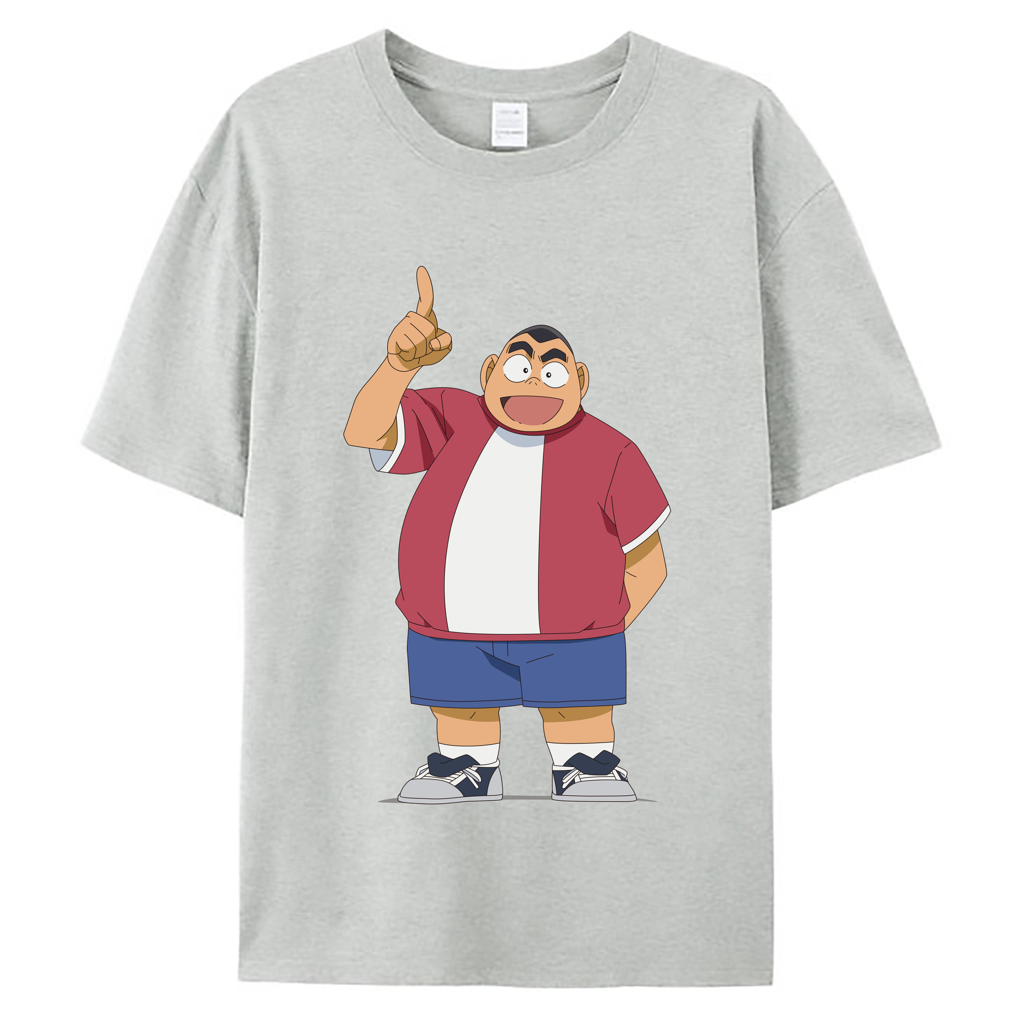 （画像用） 名探偵コナン 小嶋 元太 こじま げんた Detective Conan Kojima Genta レディースカジュアルプリントTシャツ（綿100％）