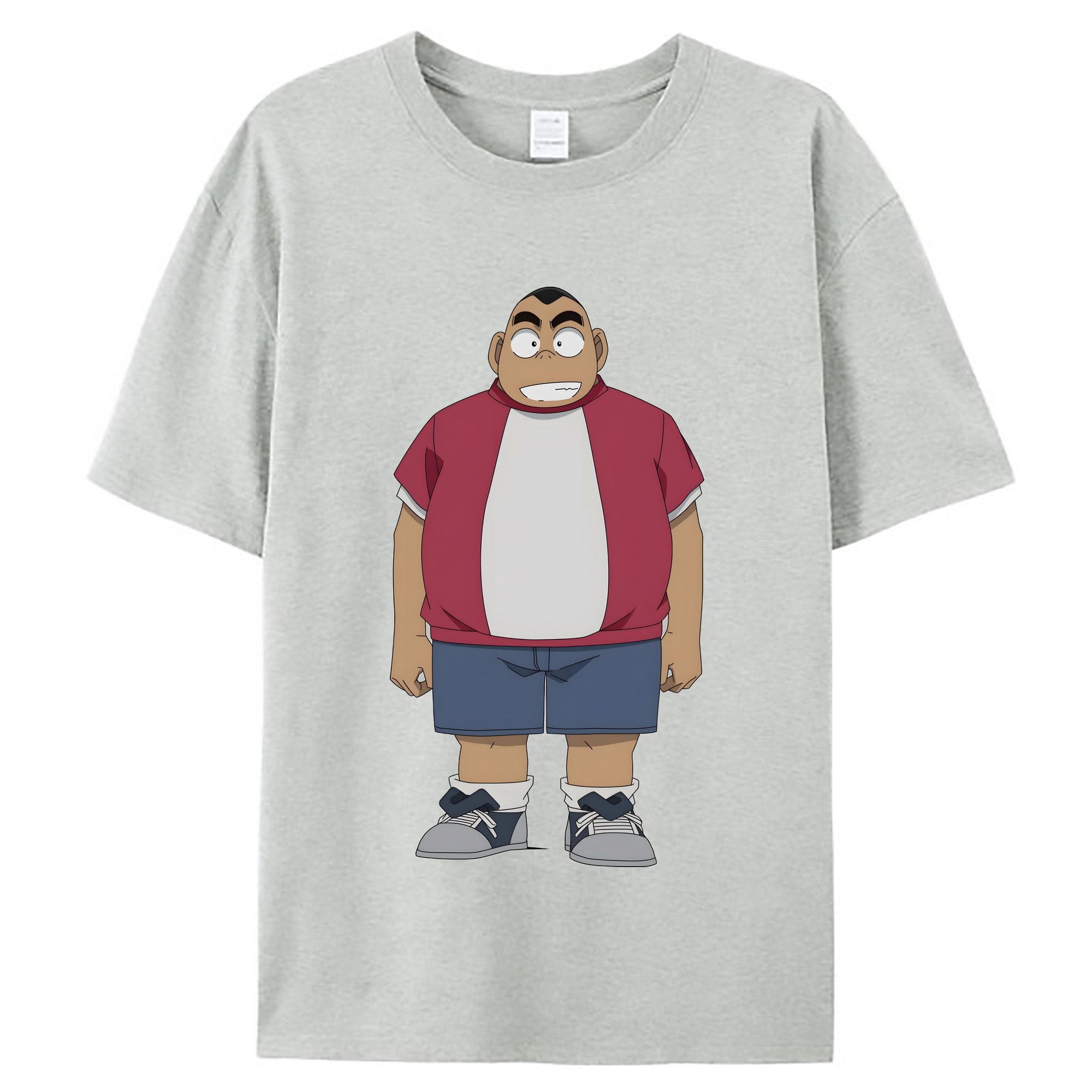 （画像用） 名探偵コナン 小嶋 元太 こじま げんた Detective Conan Kojima Genta レディースカジュアルプリントTシャツ（綿100％）