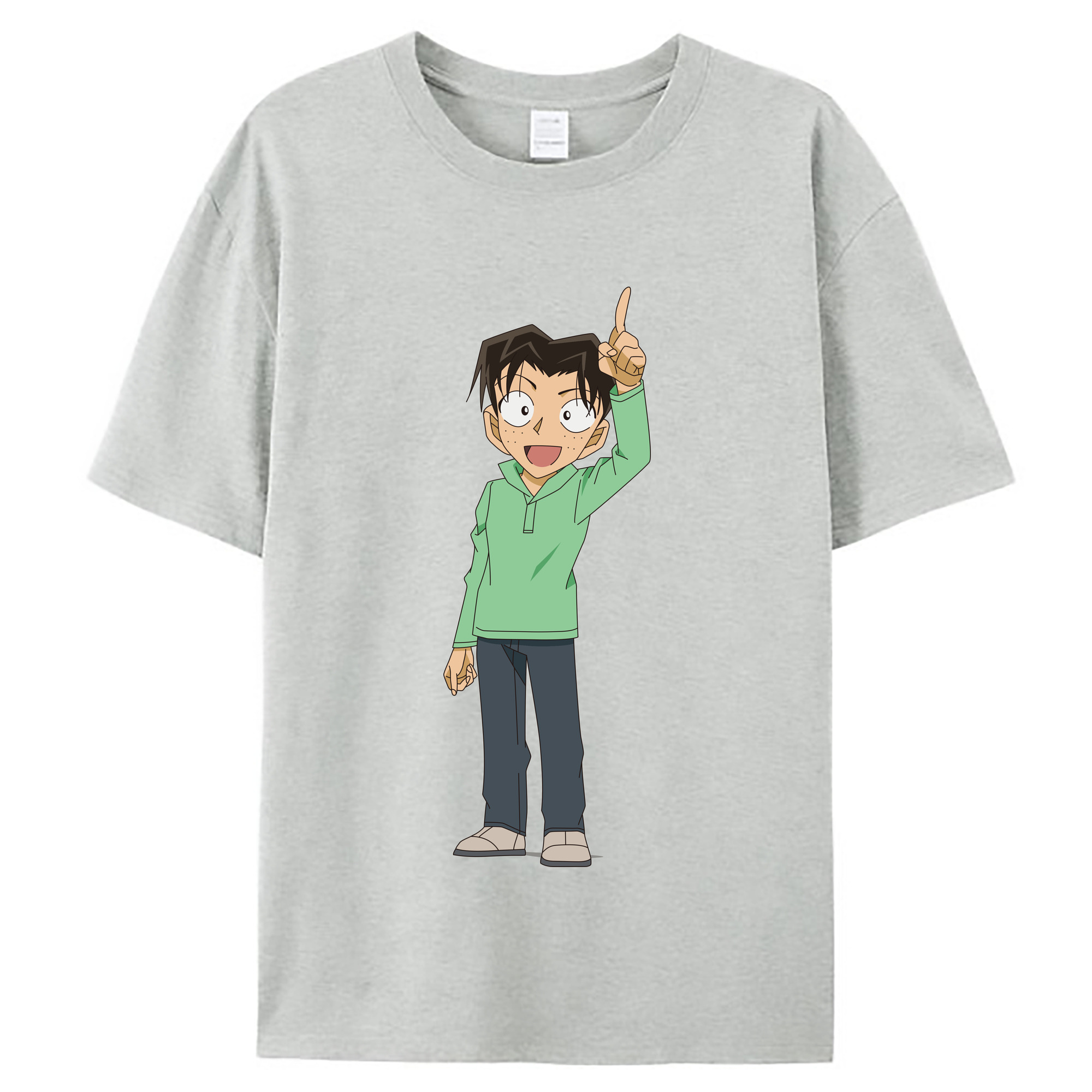 （画像用） 名探偵コナン 円谷 光彦 つぶらや みつひこ Detective Conan Mitch Tennyson レディースカジュアルプリントTシャツ（綿100％）