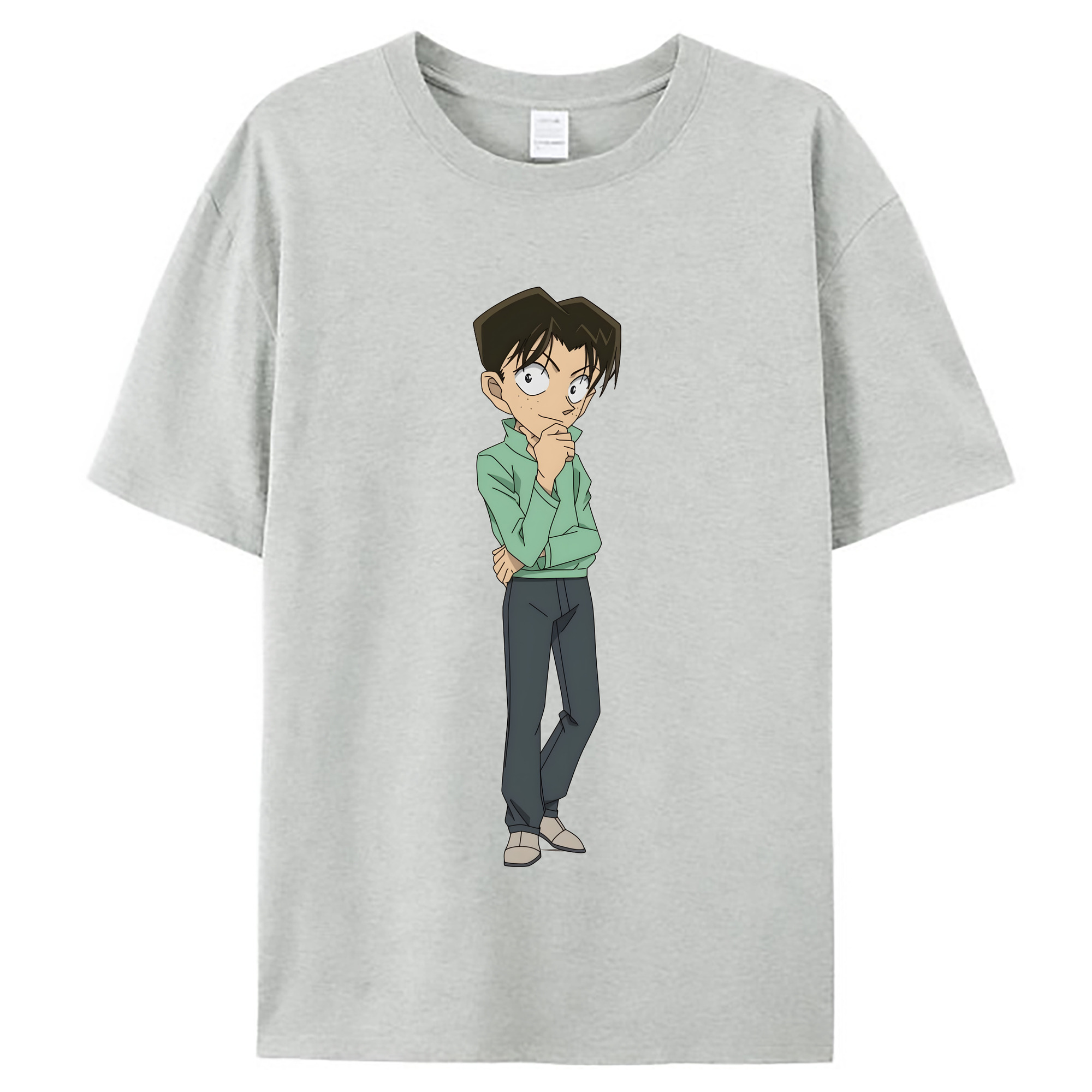 （画像用） 名探偵コナン 円谷 光彦 つぶらや みつひこ Detective Conan Mitch Tennyson レディースカジュアルプリントTシャツ（綿100％）