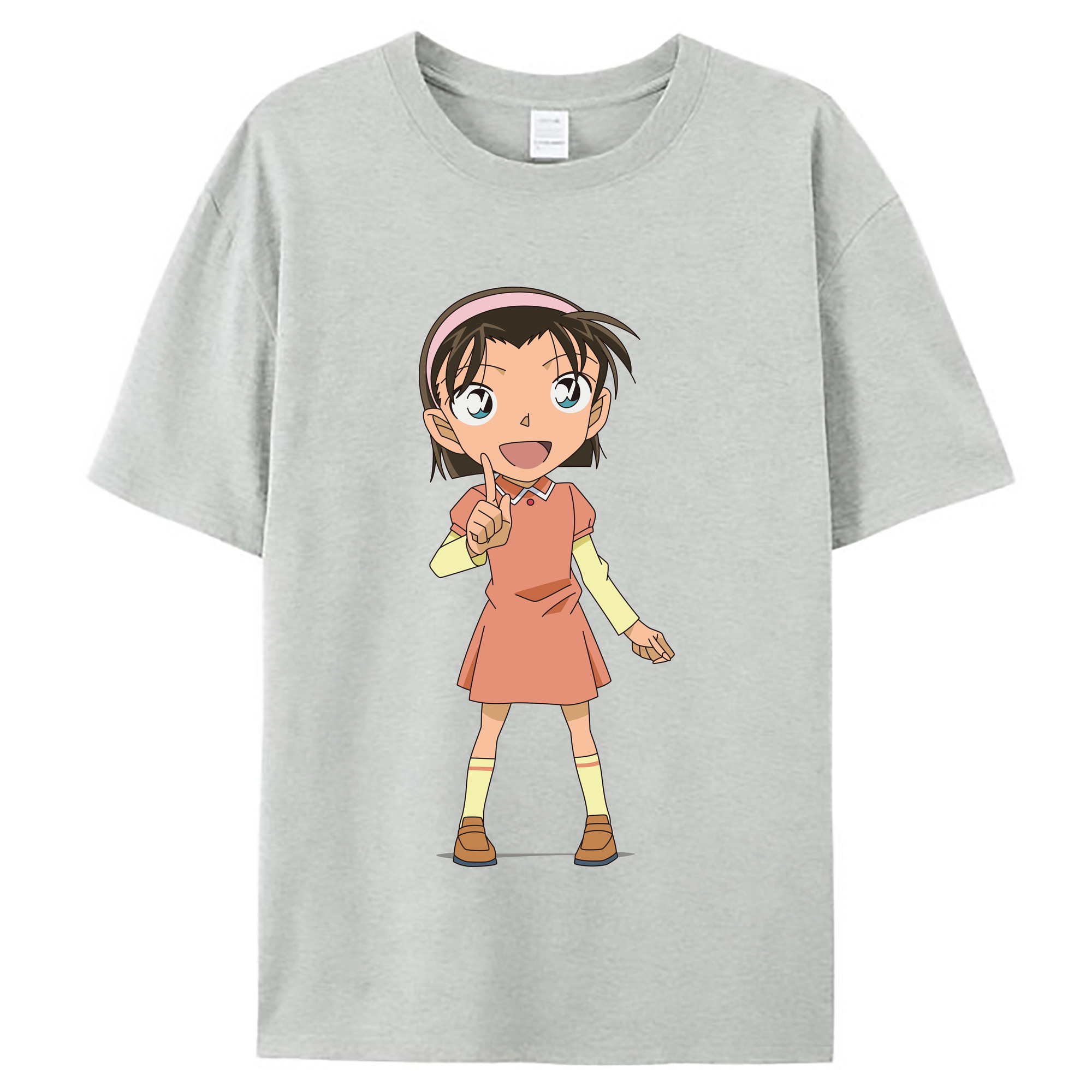 （画像用） 名探偵コナン 吉田 歩美 よしだ あゆみ Detective Conan my Yeager レディースカジュアルプリントTシャツ（綿100％）