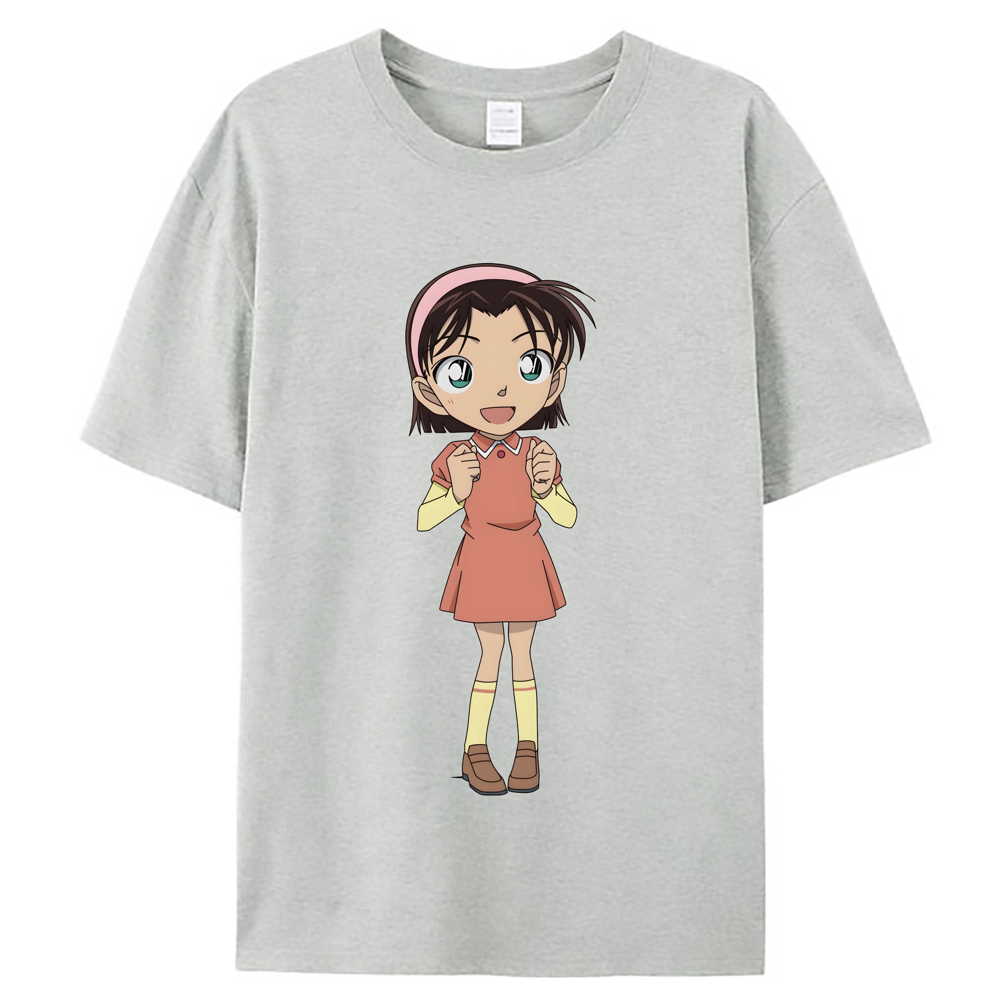 （画像用） 名探偵コナン 吉田 歩美 よしだ あゆみ Detective Conan my Yeager レディースカジュアルプリントTシャツ（綿100％）