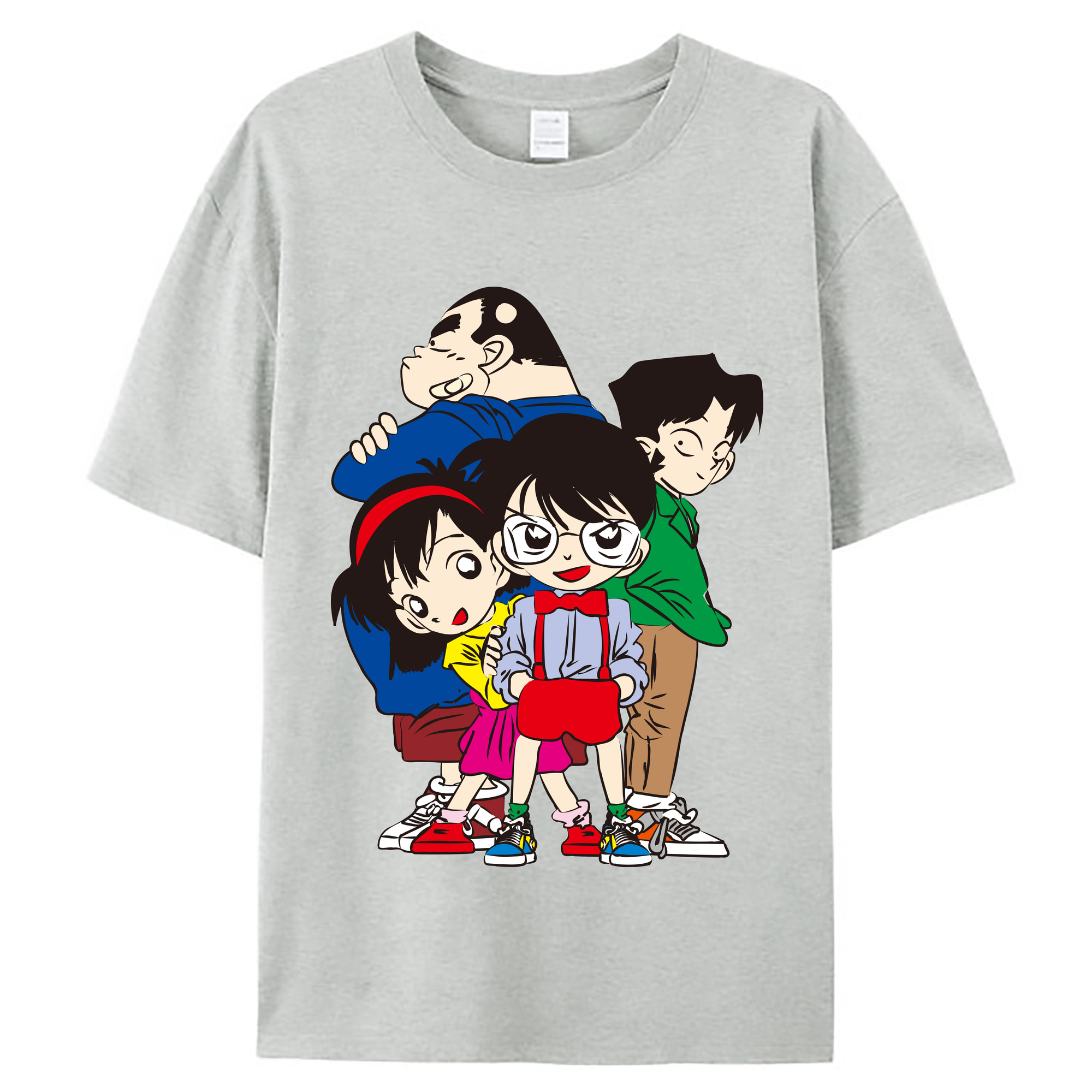 （画像用） 名探偵コナン Detective Conan レディースカジュアルプリントTシャツ（綿100％）