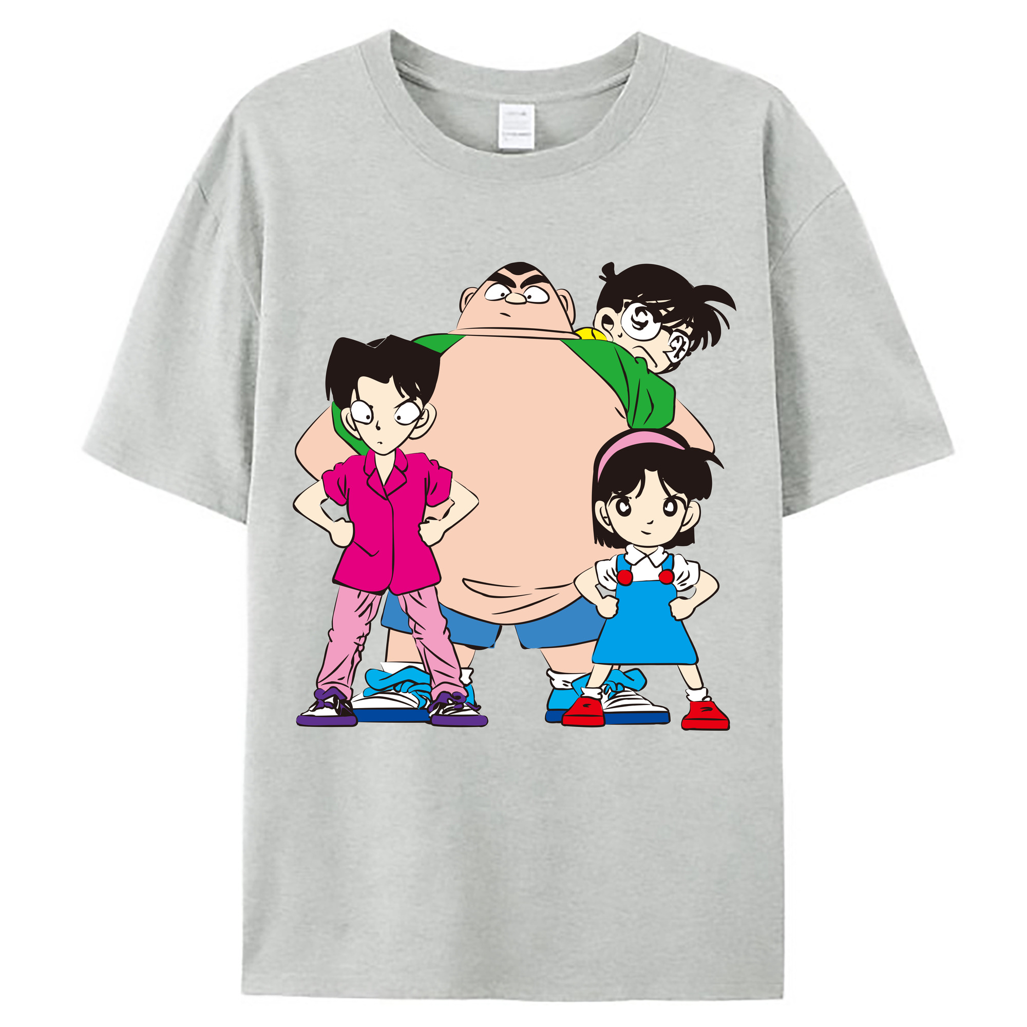 （画像用） 名探偵コナン Detective Conan レディースカジュアルプリントTシャツ（綿100％）