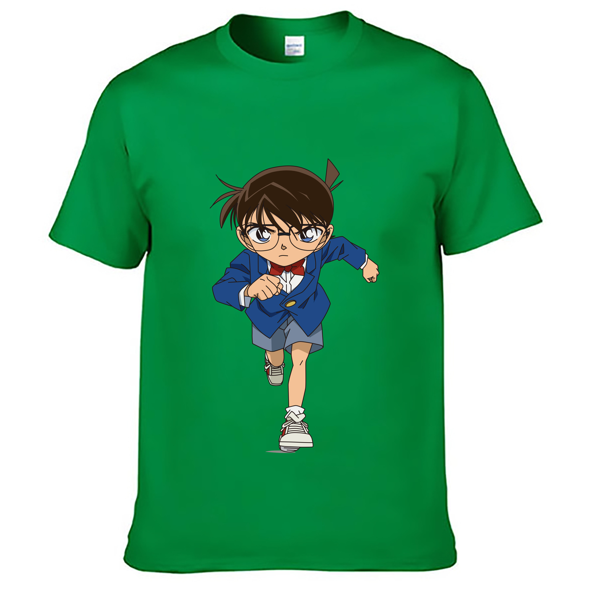（画像用） 名探偵コナン 江戸川 コナン Detective Conan Conan Edogawa レディースカジュアルプリントTシャツ（綿100％）
