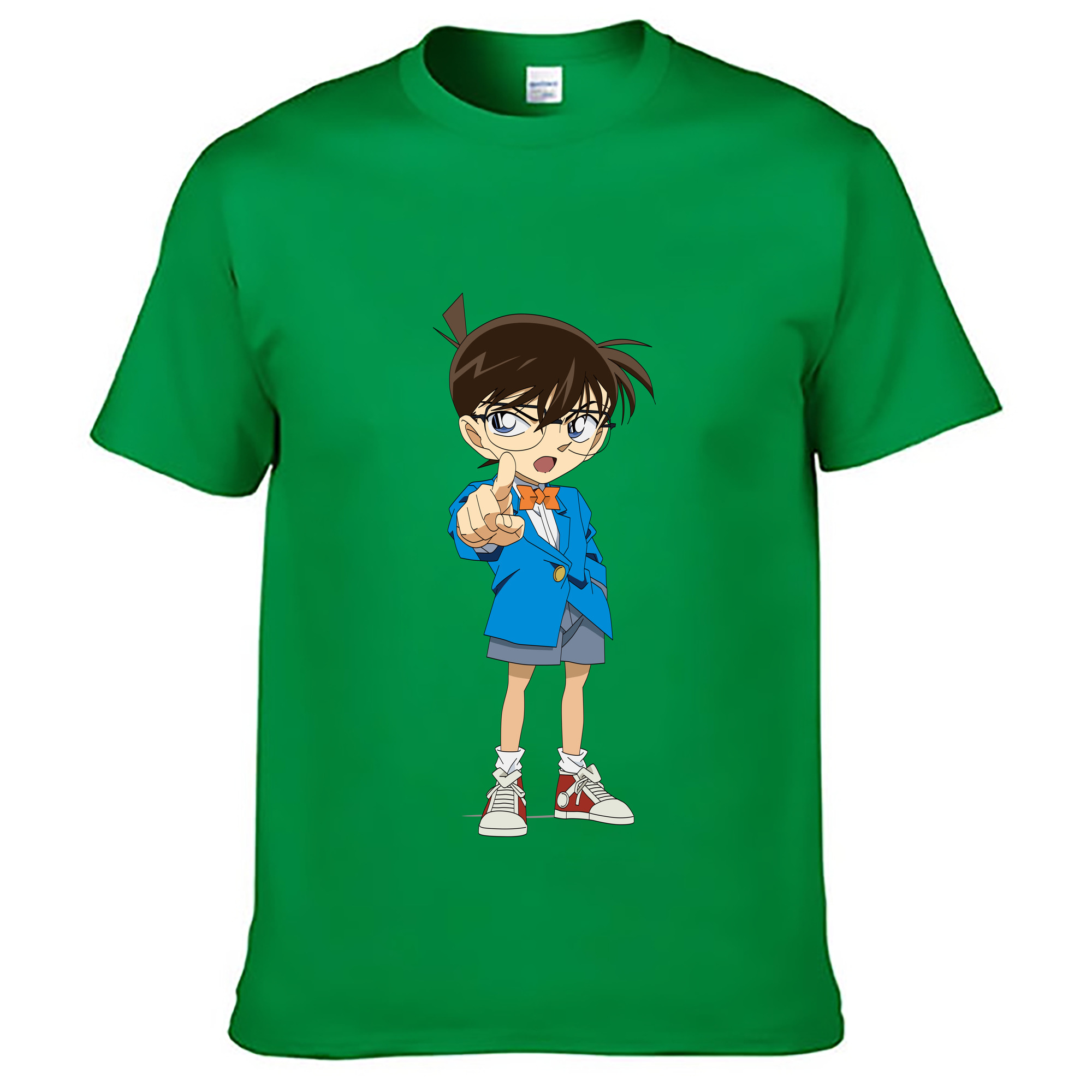 （画像用） 名探偵コナン 江戸川 コナン Detective Conan Conan Edogawa レディースカジュアルプリントTシャツ（綿100％）