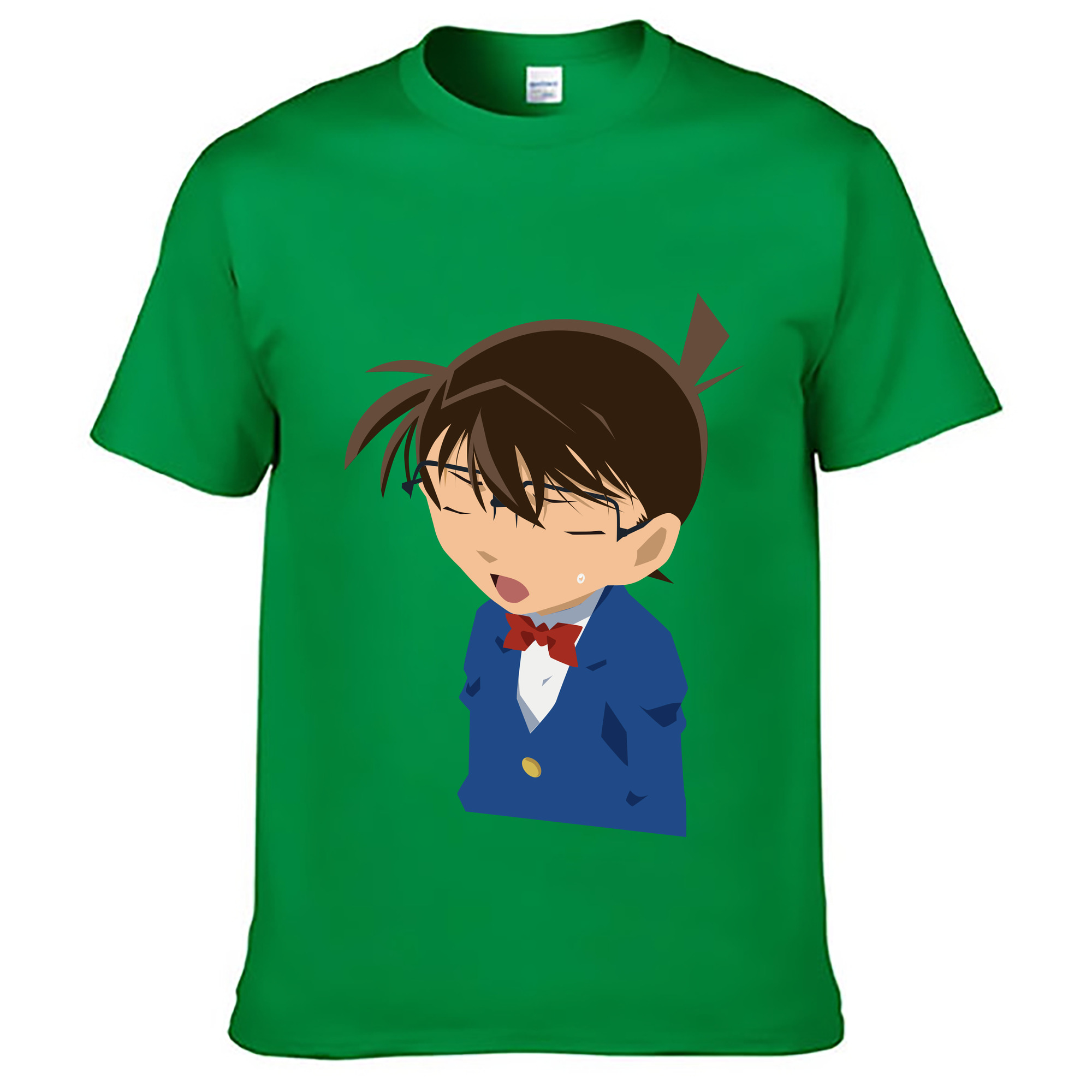 （画像用） 名探偵コナン 江戸川 コナン Detective Conan Conan Edogawa レディースカジュアルプリントTシャツ（綿100％）