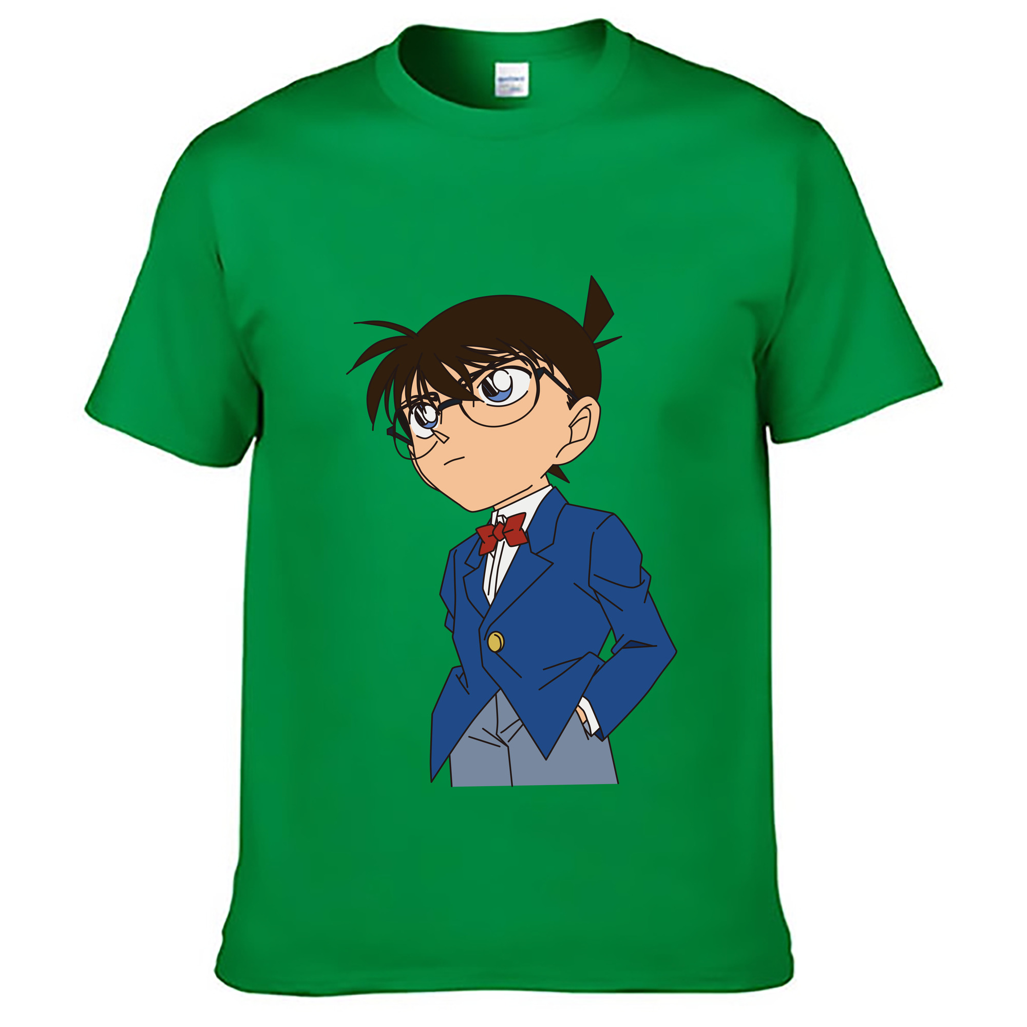 （画像用） 名探偵コナン 江戸川 コナン Detective Conan Conan Edogawa レディースカジュアルプリントTシャツ（綿100％）