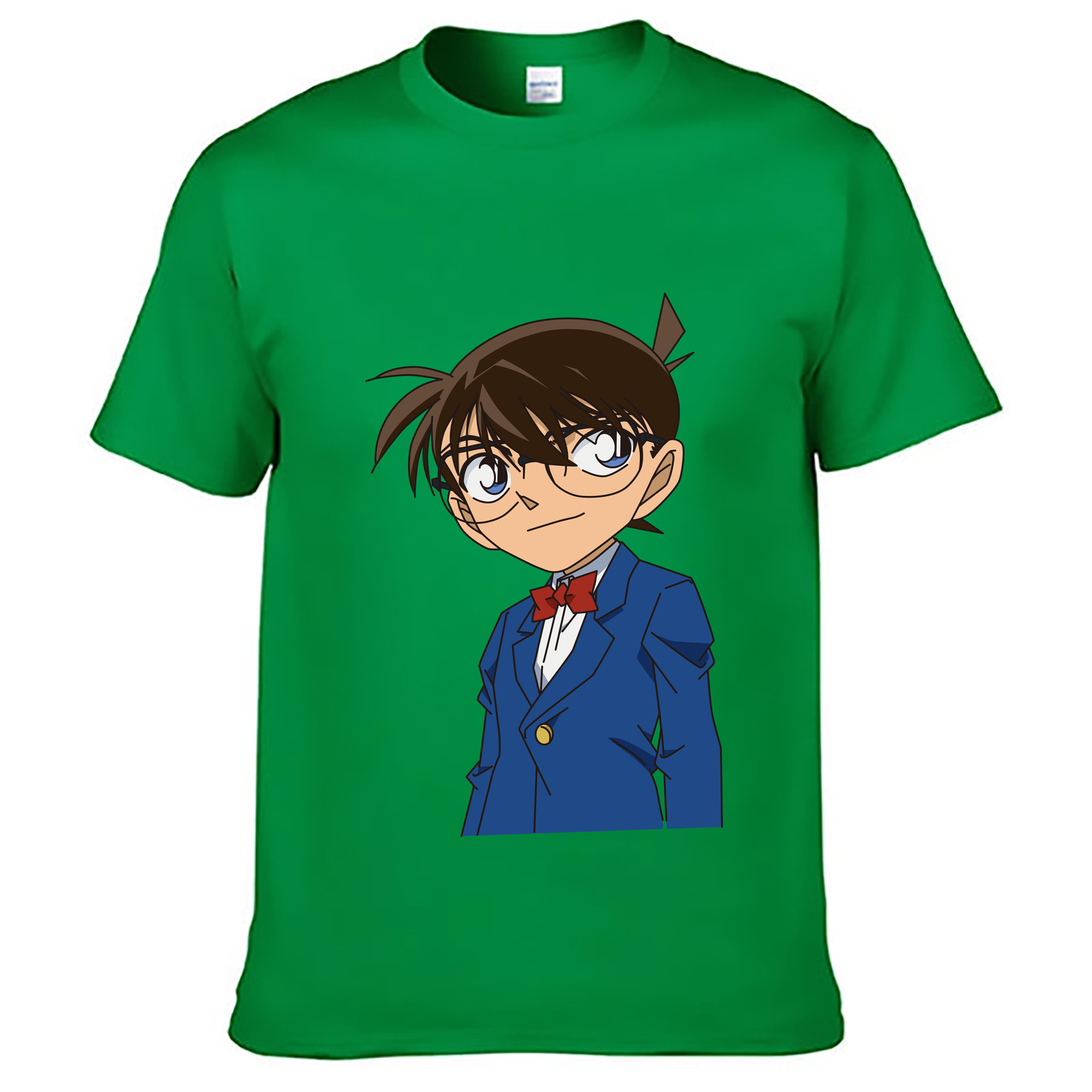 （画像用） 名探偵コナン 江戸川 コナン Detective Conan Conan Edogawa レディースカジュアルプリントTシャツ（綿100％）