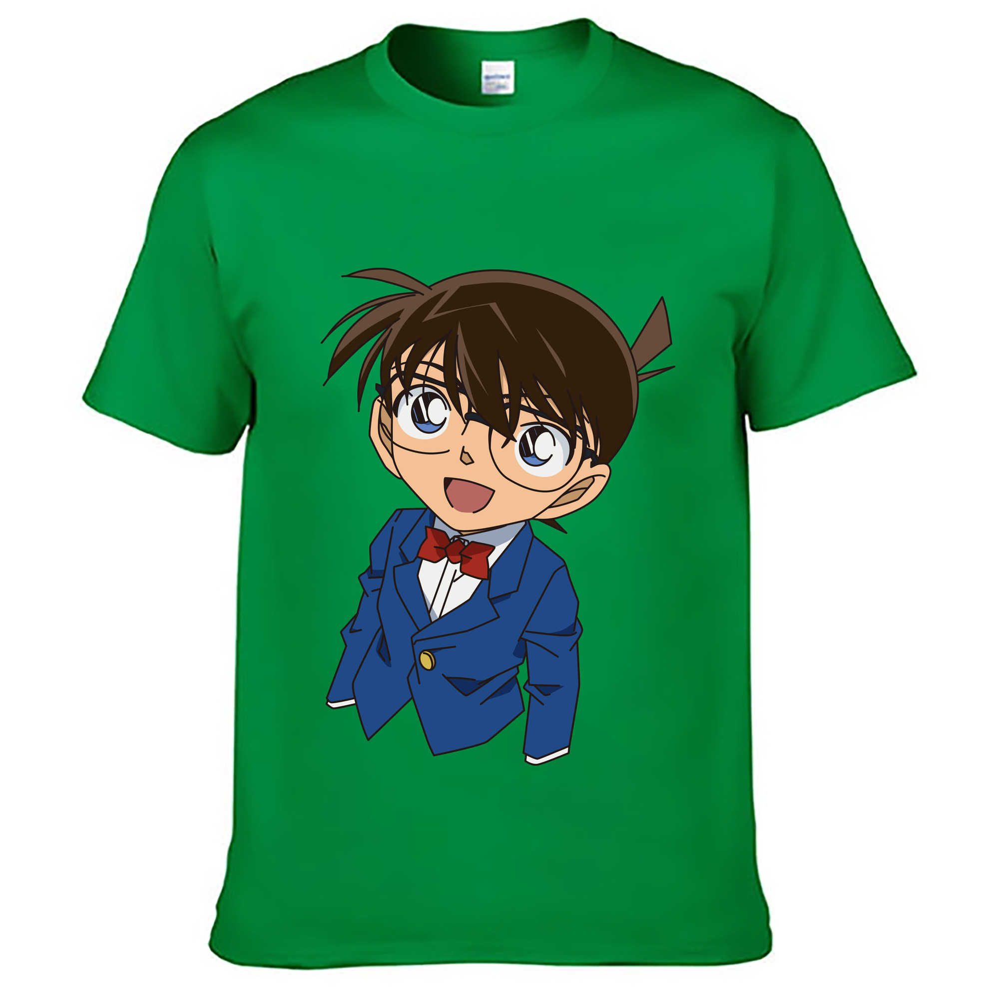 （画像用） 名探偵コナン 江戸川 コナン Detective Conan Conan Edogawa レディースカジュアルプリントTシャツ（綿100％）