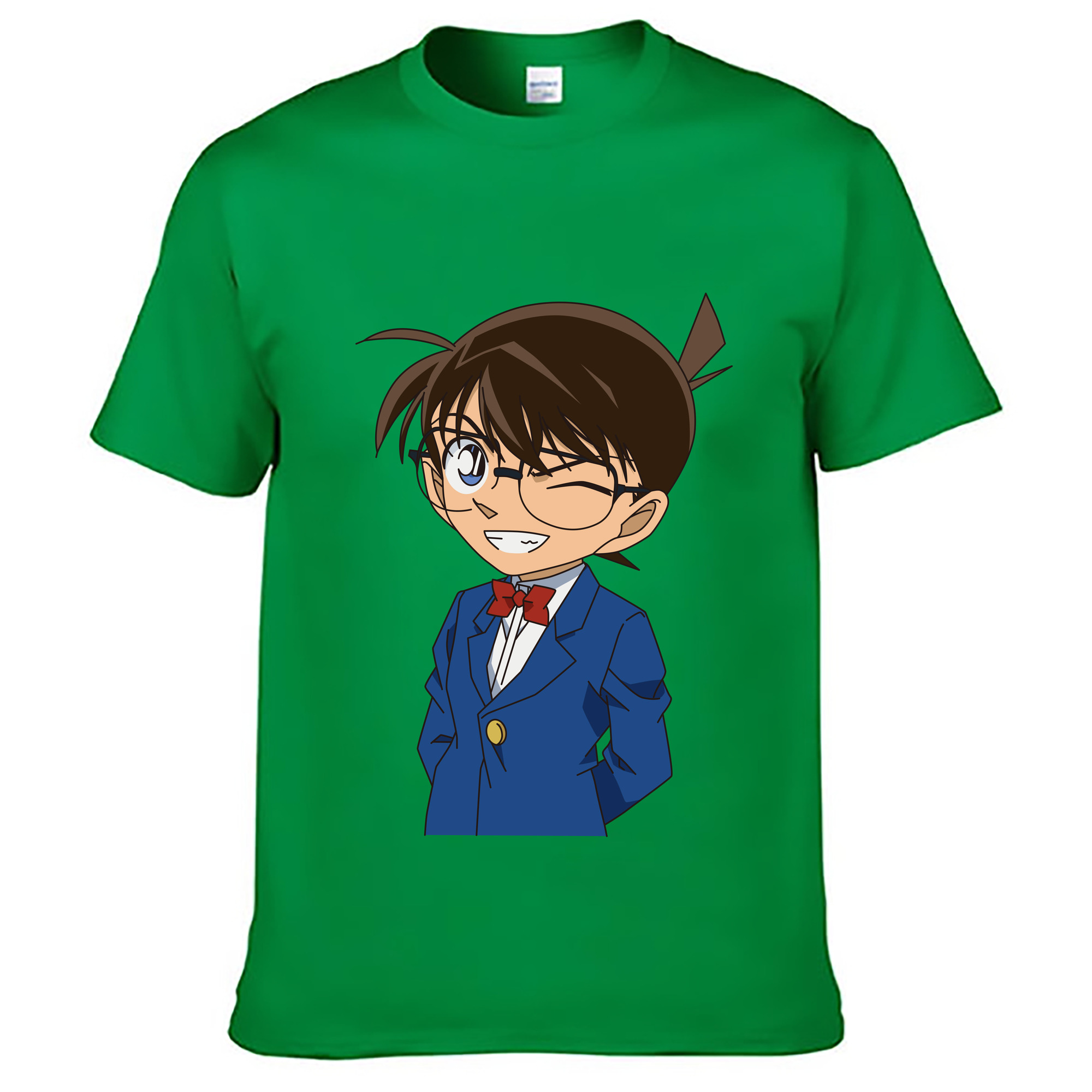（画像用） 名探偵コナン 江戸川 コナン Detective Conan Conan Edogawa レディースカジュアルプリントTシャツ（綿100％）