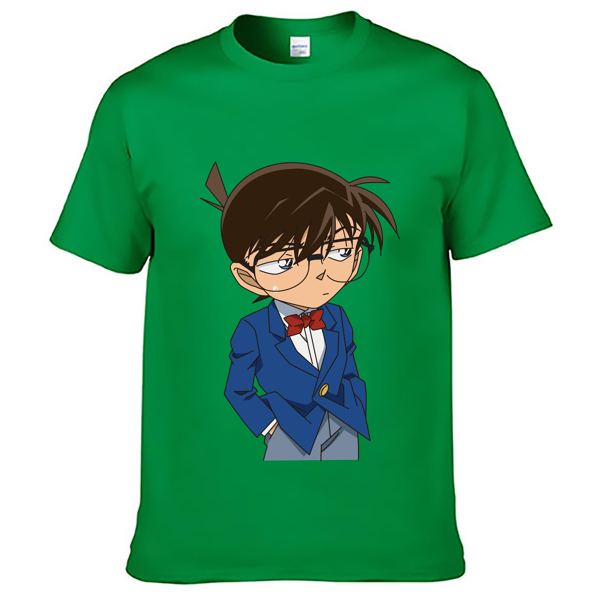 （画像用） 名探偵コナン 江戸川 コナン Detective Conan Conan Edogawa レディースカジュアルプリントTシャツ（綿100％）