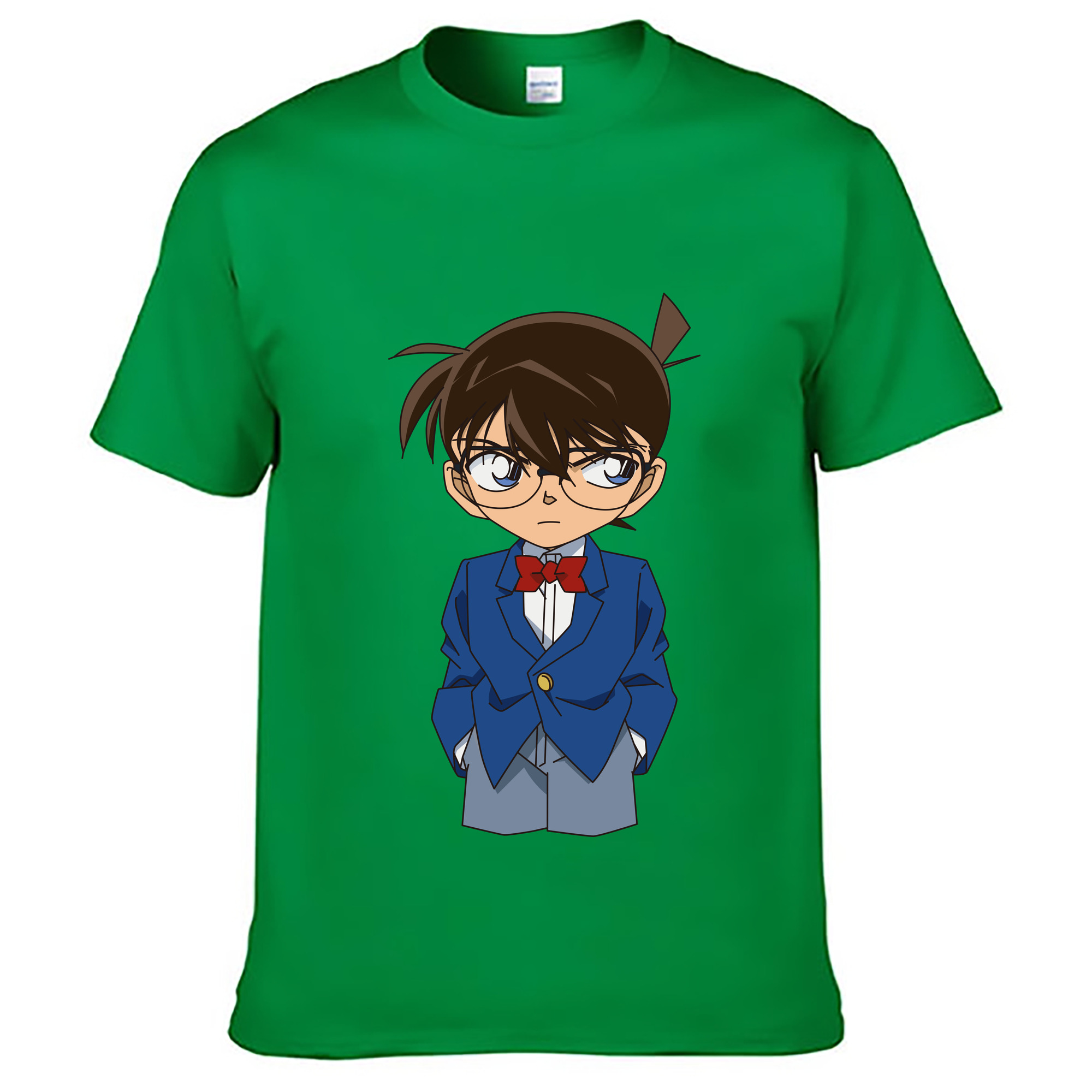 （画像用） 名探偵コナン 江戸川 コナン Detective Conan Conan Edogawa レディースカジュアルプリントTシャツ（綿100％）