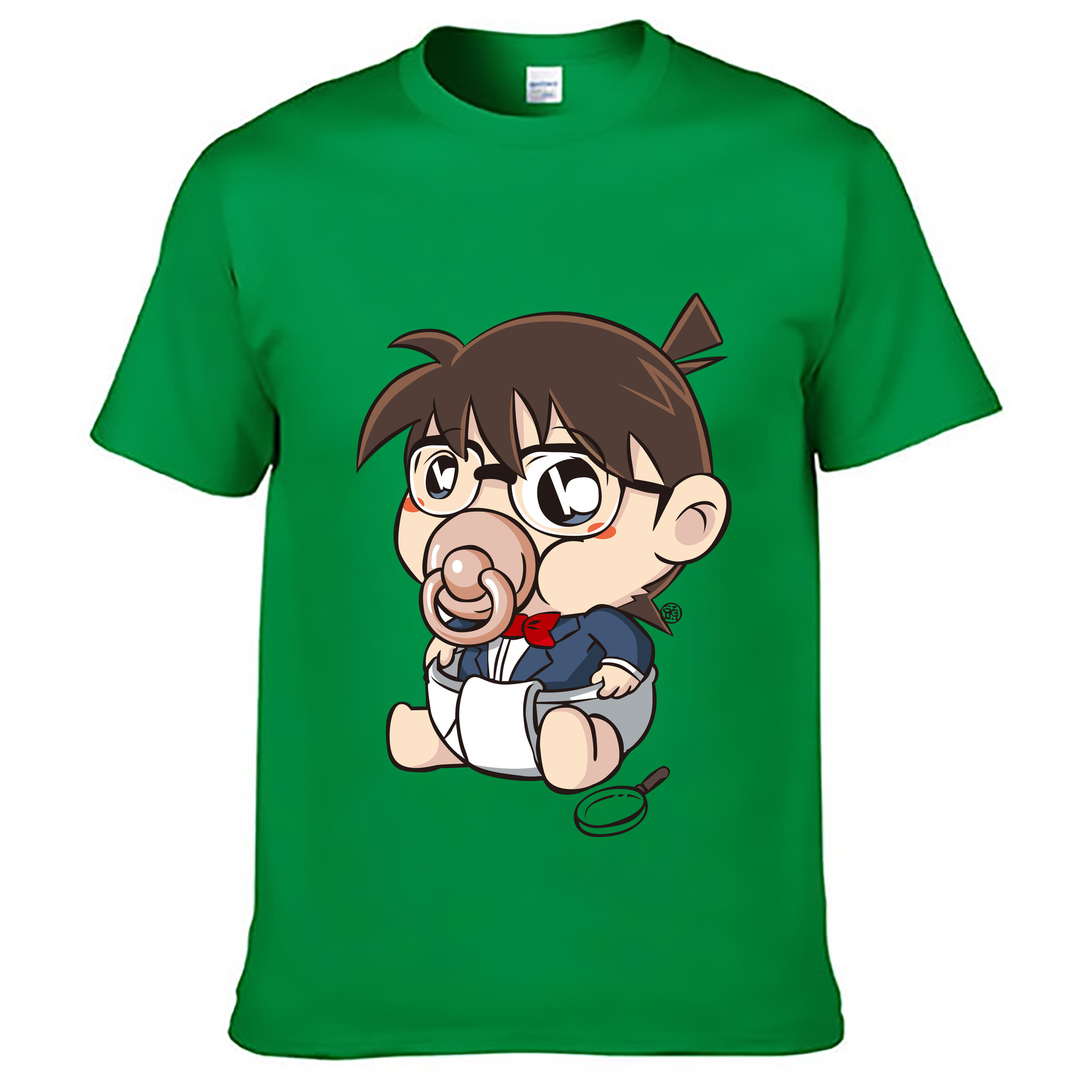 （画像用） 名探偵コナン 江戸川 コナン Detective Conan Conan Edogawa レディースカジュアルプリントTシャツ（綿100％）