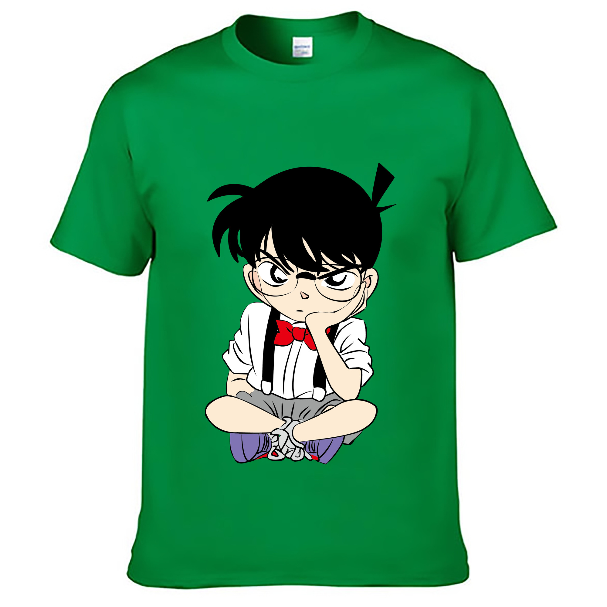 （画像用） 名探偵コナン 江戸川 コナン Detective Conan Conan Edogawa レディースカジュアルプリントTシャツ（綿100％）