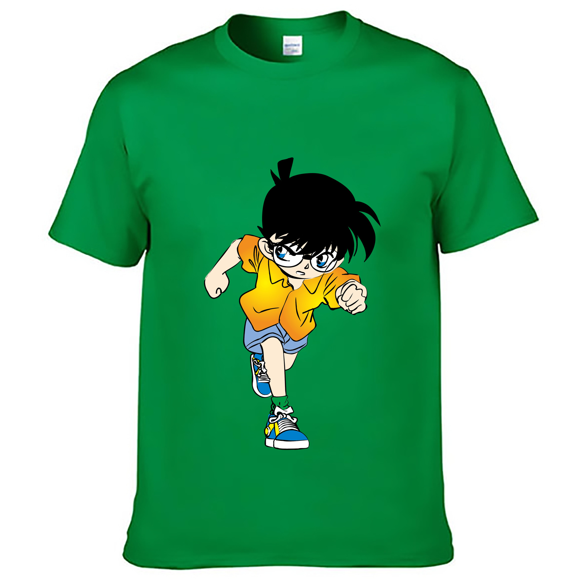 （画像用） 名探偵コナン 江戸川 コナン Detective Conan Conan Edogawa レディースカジュアルプリントTシャツ（綿100％）