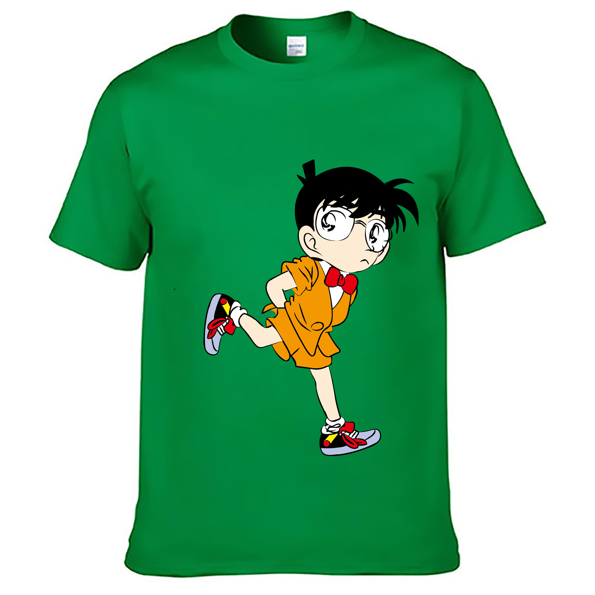 （画像用） 名探偵コナン 江戸川 コナン Detective Conan Conan Edogawa レディースカジュアルプリントTシャツ（綿100％）