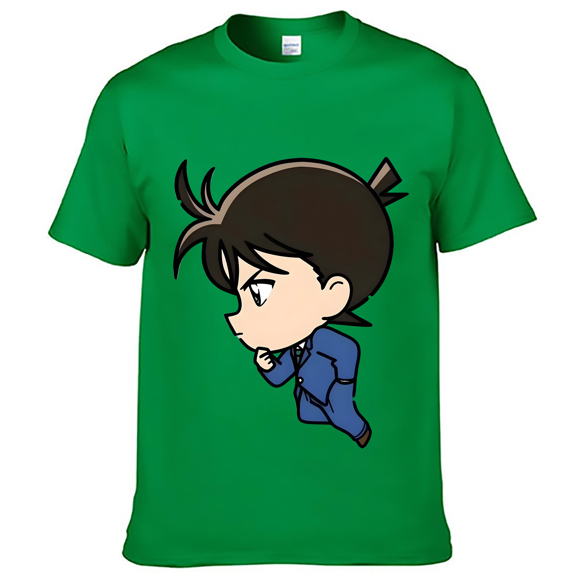 （画像用） 名探偵コナン 江戸川 コナン Detective Conan Conan Edogawa レディースカジュアルプリントTシャツ（綿100％）