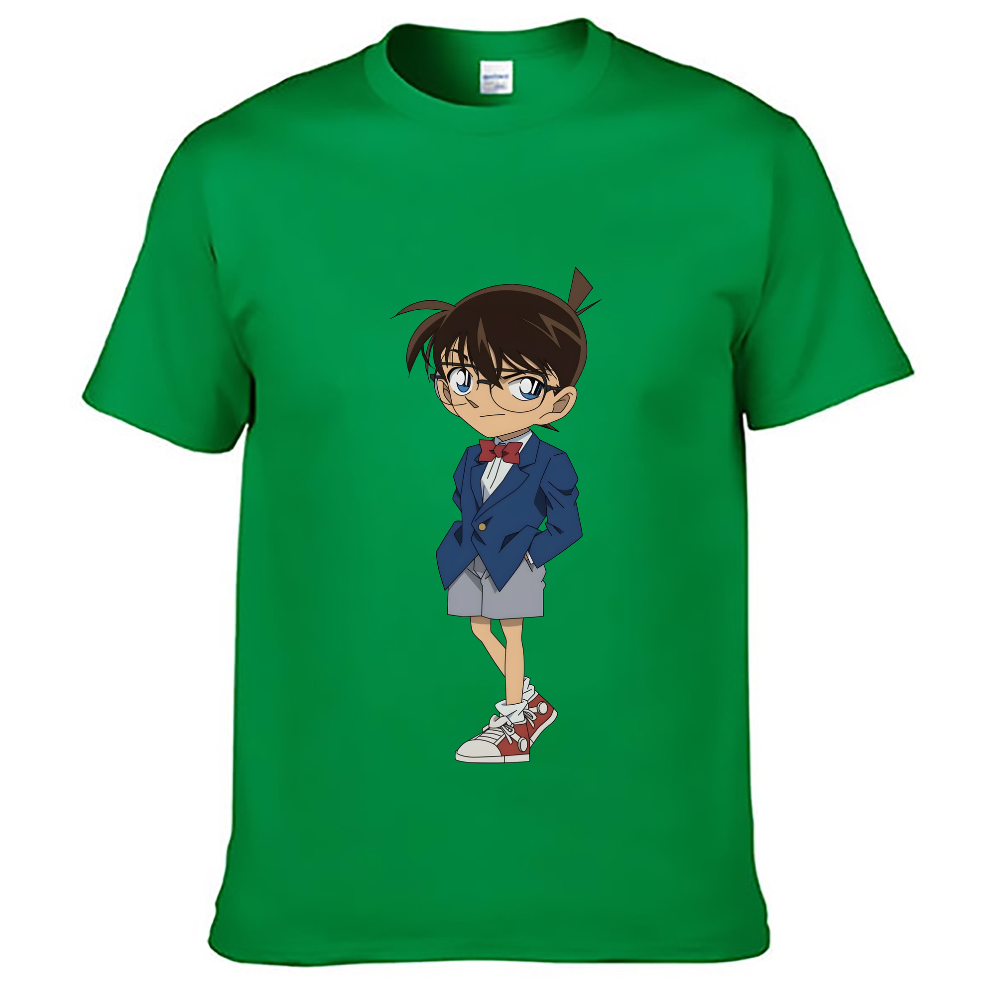 （画像用） 名探偵コナン 江戸川 コナン Detective Conan Conan Edogawa レディースカジュアルプリントTシャツ（綿100％）
