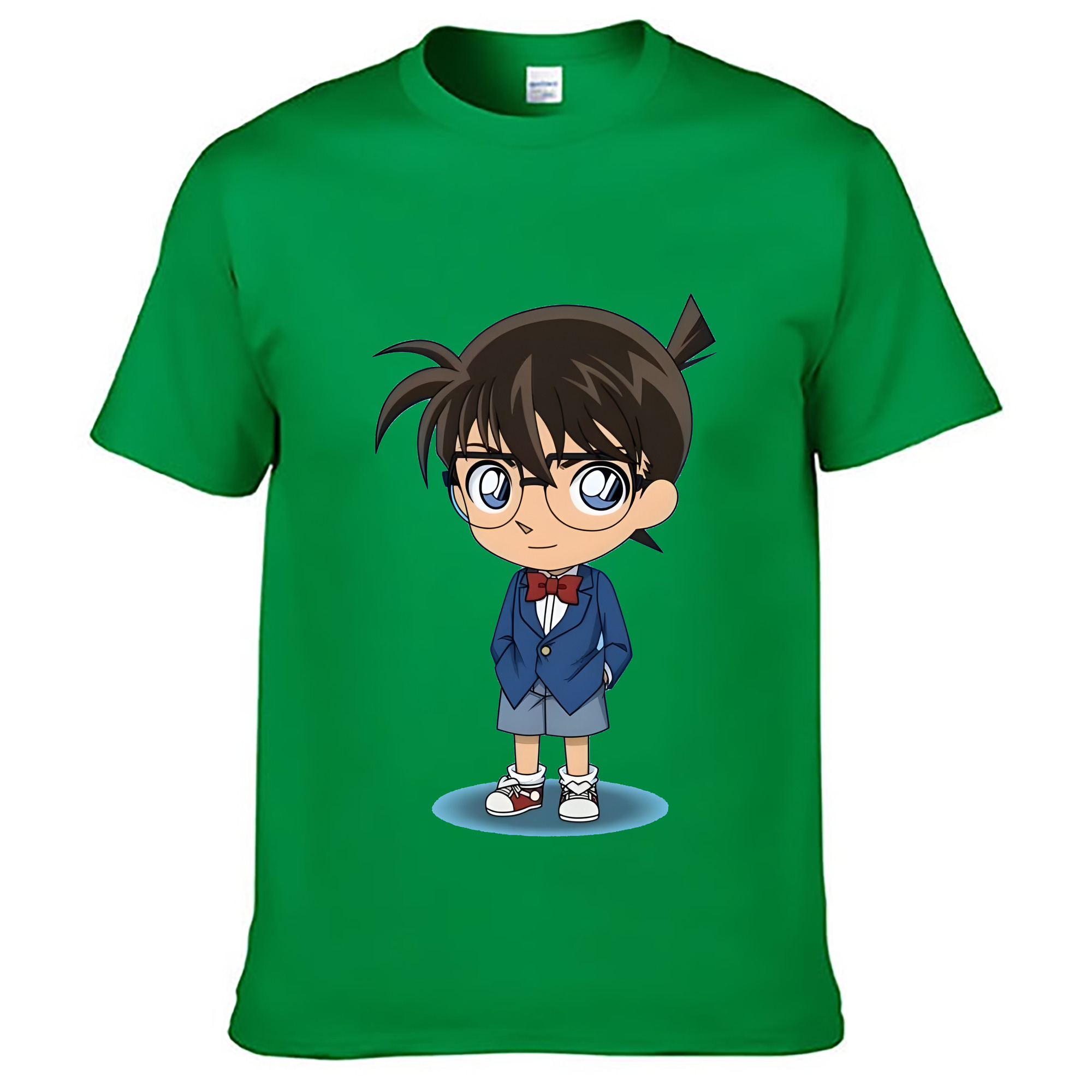 （画像用） 名探偵コナン 江戸川 コナン Detective Conan Conan Edogawa レディースカジュアルプリントTシャツ（綿100％）