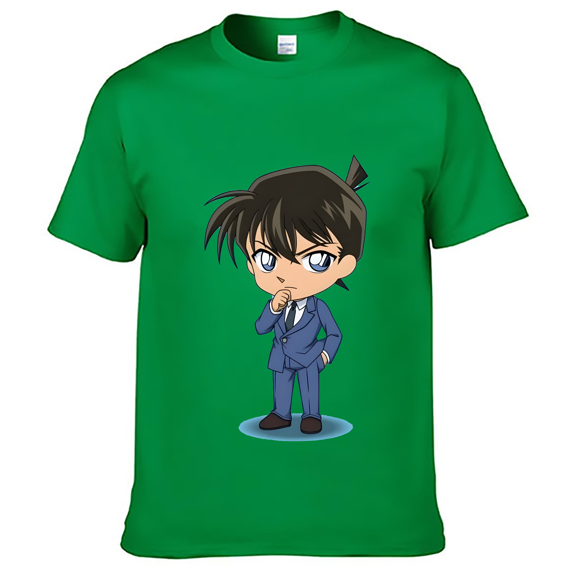 （画像用） 名探偵コナン 江戸川 コナン Detective Conan Conan Edogawa レディースカジュアルプリントTシャツ（綿100％）