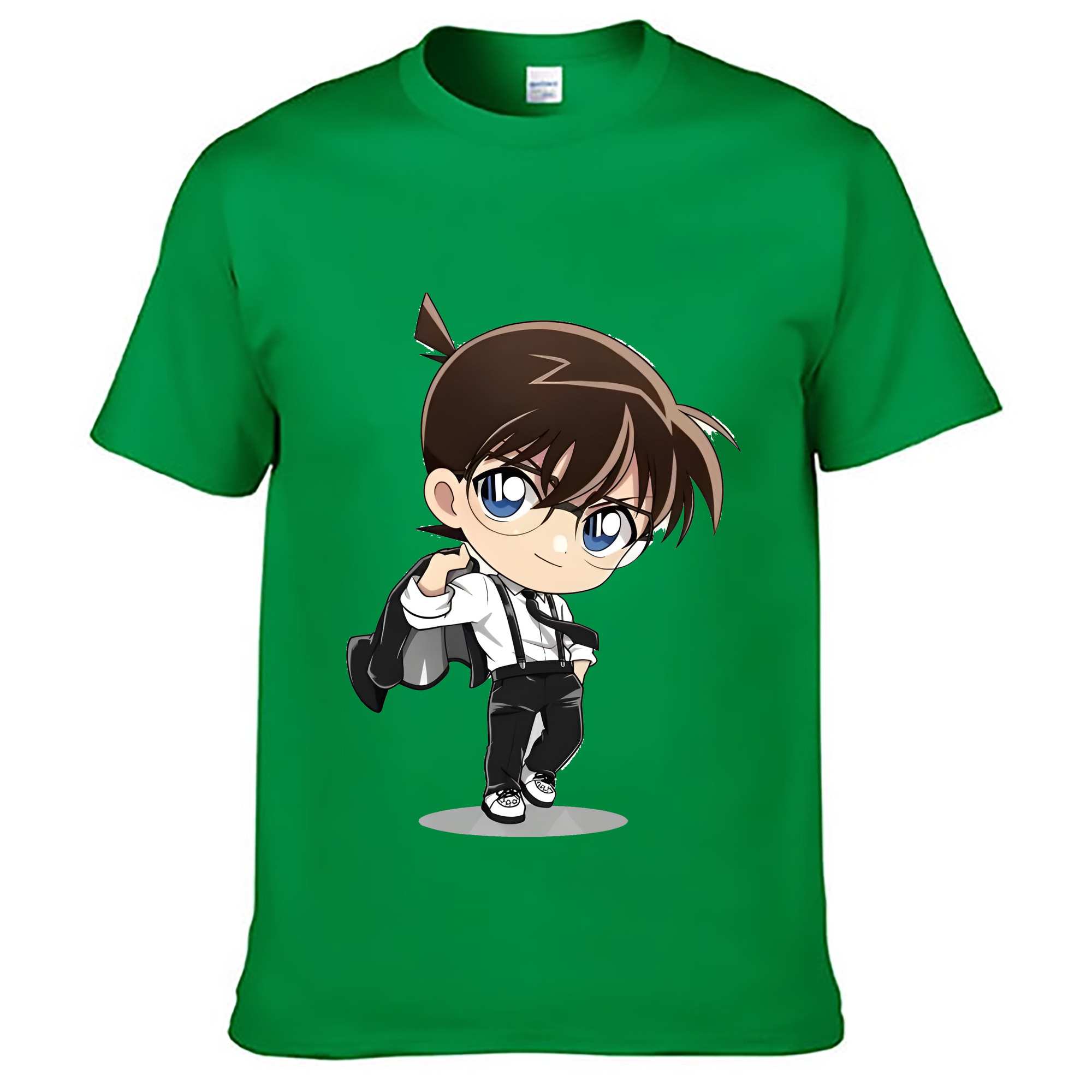 （画像用） 名探偵コナン 江戸川 コナン Detective Conan Conan Edogawa レディースカジュアルプリントTシャツ（綿100％）