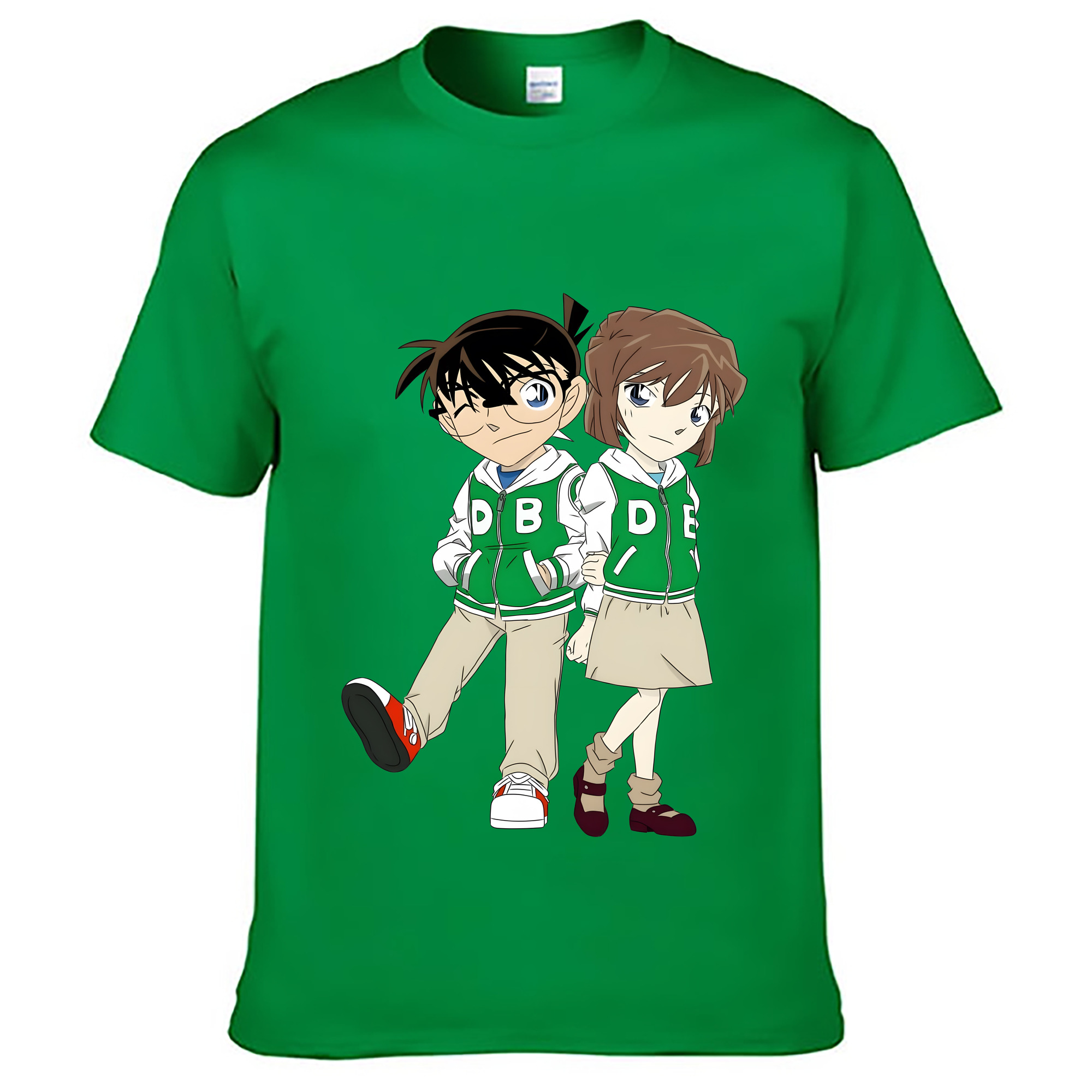 （画像用） 名探偵コナン 江戸川 コナン Detective Conan Conan Edogawa レディースカジュアルプリントTシャツ（綿100％）