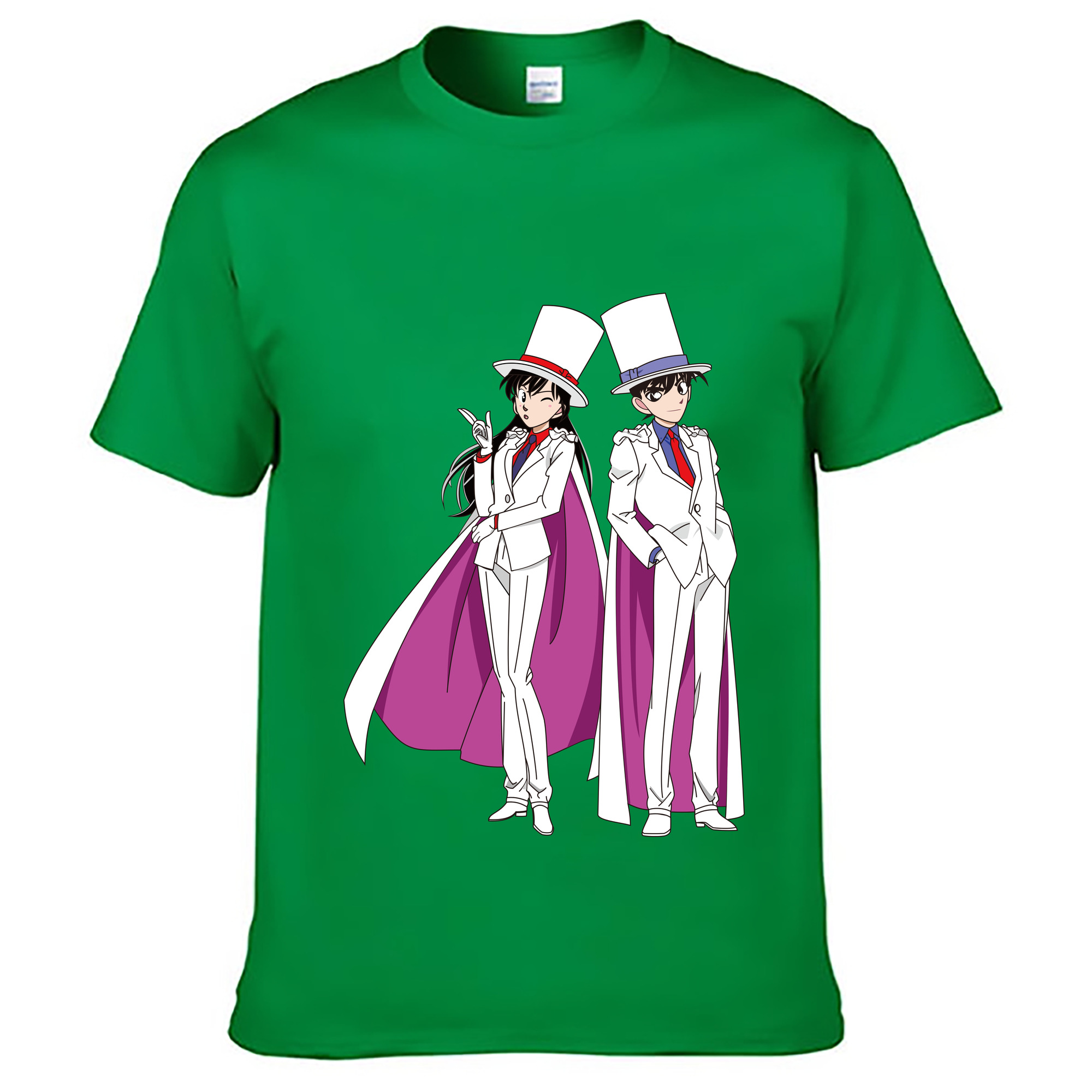 （画像用） 名探偵コナン くろば かいと Detective Conan Kuroba Kaito レディースカジュアルプリントTシャツ（綿100％）