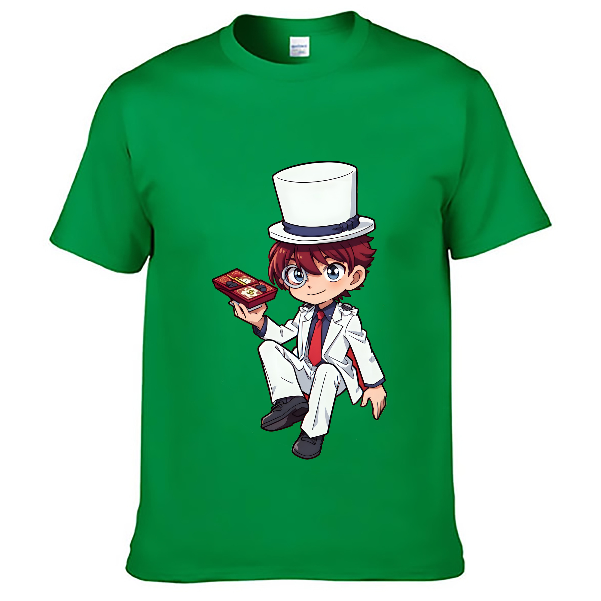 （画像用） 名探偵コナン くろば かいと Detective Conan Kuroba Kaito レディースカジュアルプリントTシャツ（綿100％）