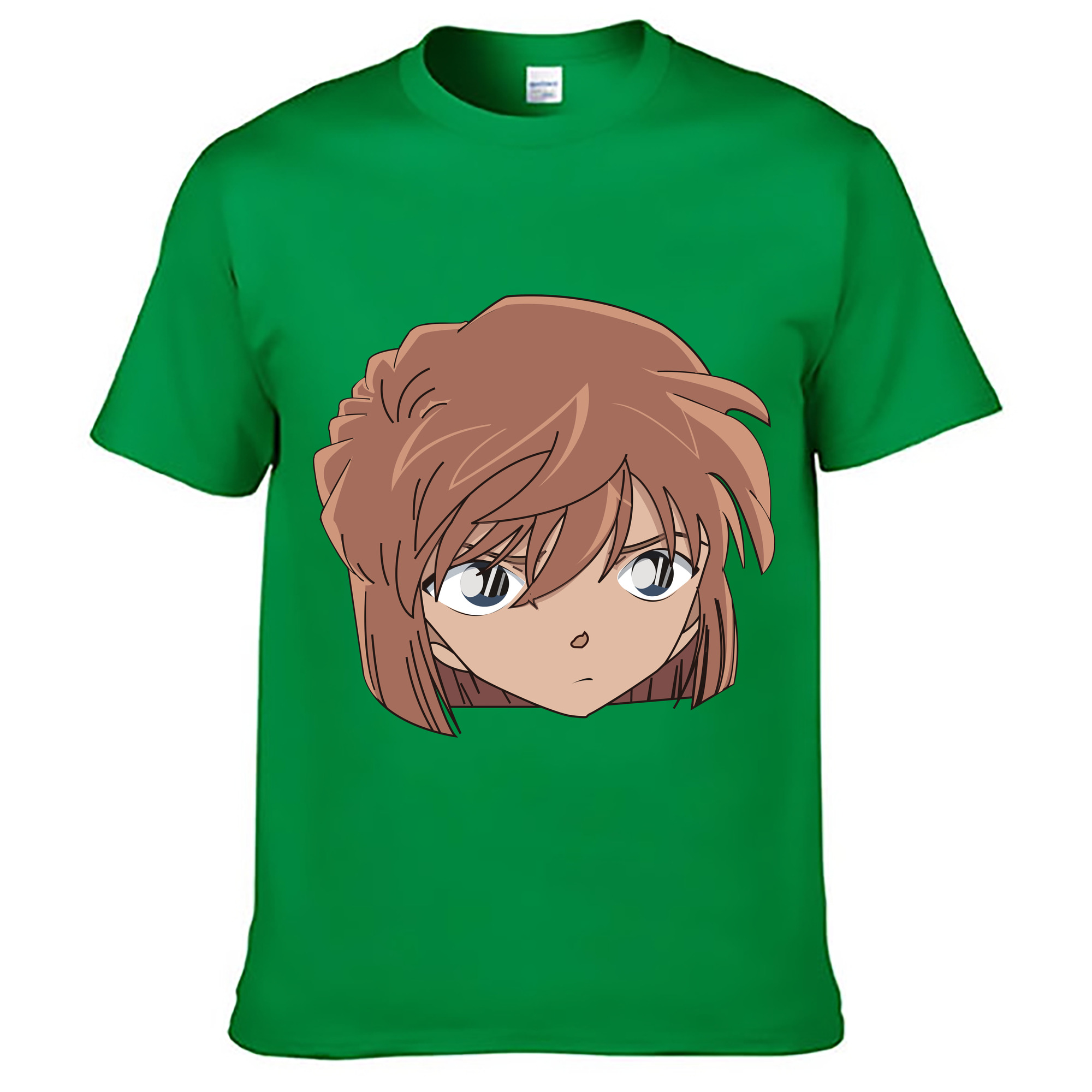 （画像用） 名探偵コナン 灰原 哀 はいばら あい Detective Conan Anita Hailey、Vi Graythorn Haibara Ai レディースカジュアルプリントTシャツ（綿100％）