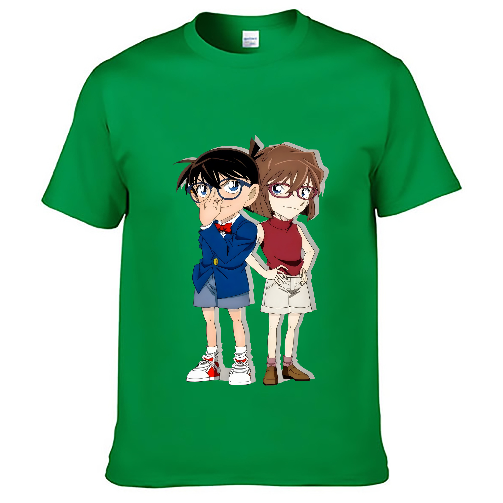 （画像用） 名探偵コナン 灰原 哀 はいばら あい Detective Conan Anita Hailey、Vi Graythorn Haibara Ai レディースカジュアルプリントTシャツ（綿100％）