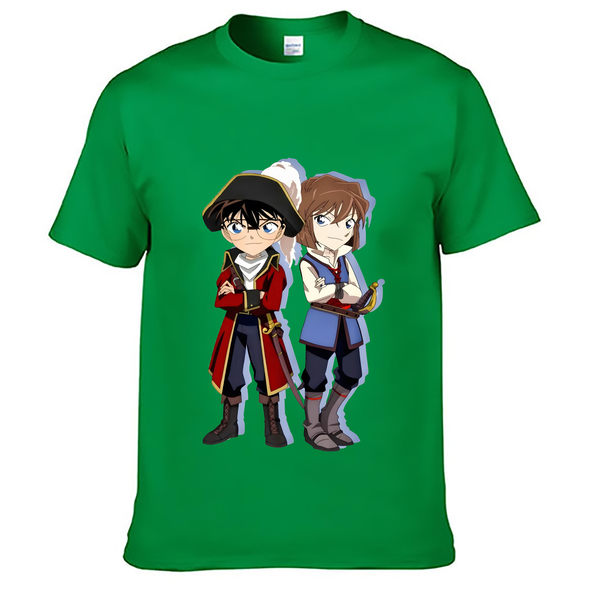 （画像用） 名探偵コナン 灰原 哀 はいばら あい Detective Conan Anita Hailey、Vi Graythorn Haibara Ai レディースカジュアルプリントTシャツ（綿100％）