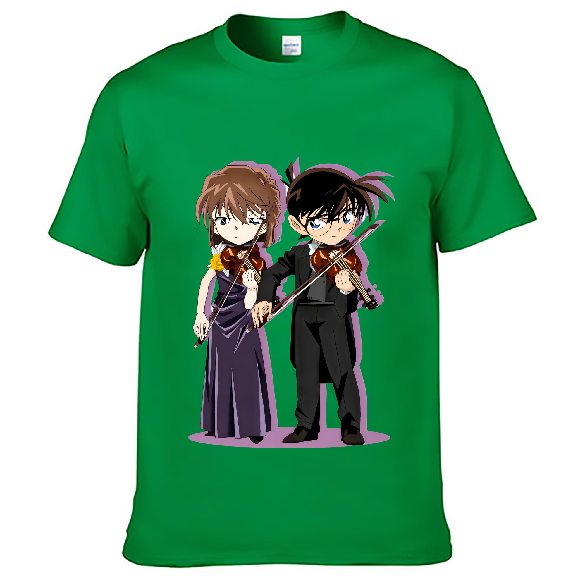 （画像用） 名探偵コナン 灰原 哀 はいばら あい Detective Conan Anita Hailey、Vi Graythorn Haibara Ai レディースカジュアルプリントTシャツ（綿100％）
