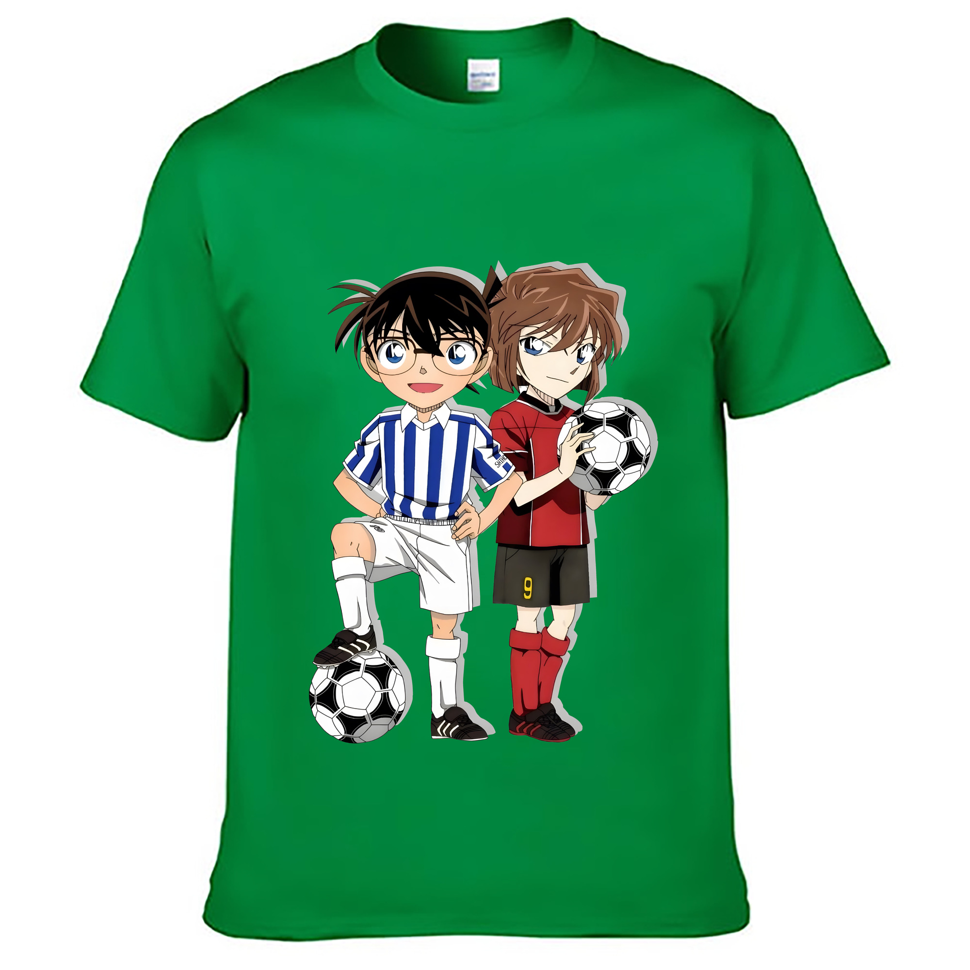 （画像用） 名探偵コナン 灰原 哀 はいばら あい Detective Conan Anita Hailey、Vi Graythorn Haibara Ai レディースカジュアルプリントTシャツ（綿100％）