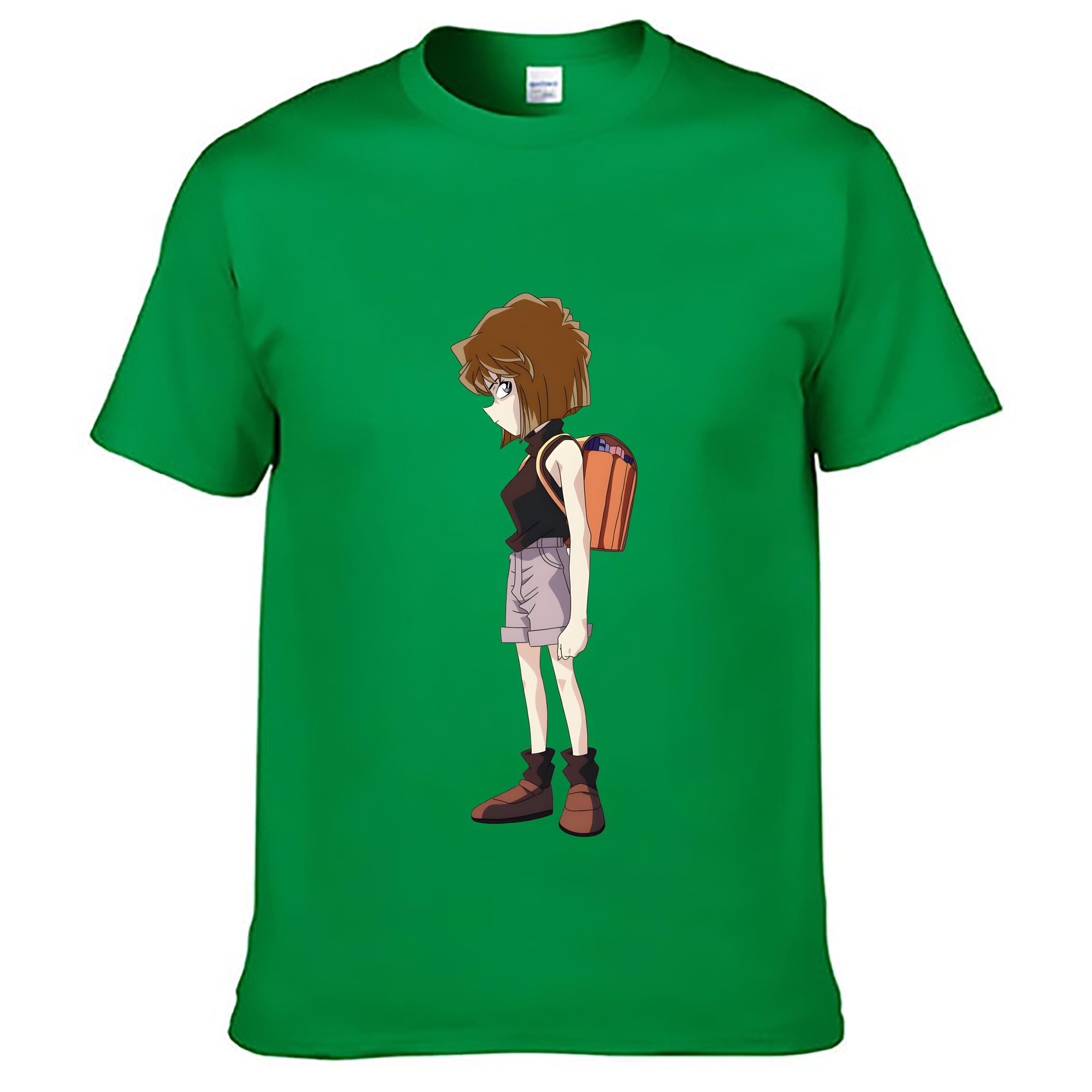 （画像用） 名探偵コナン 灰原 哀 はいばら あい Detective Conan Anita Hailey、Vi Graythorn Haibara Ai レディースカジュアルプリントTシャツ（綿100％）