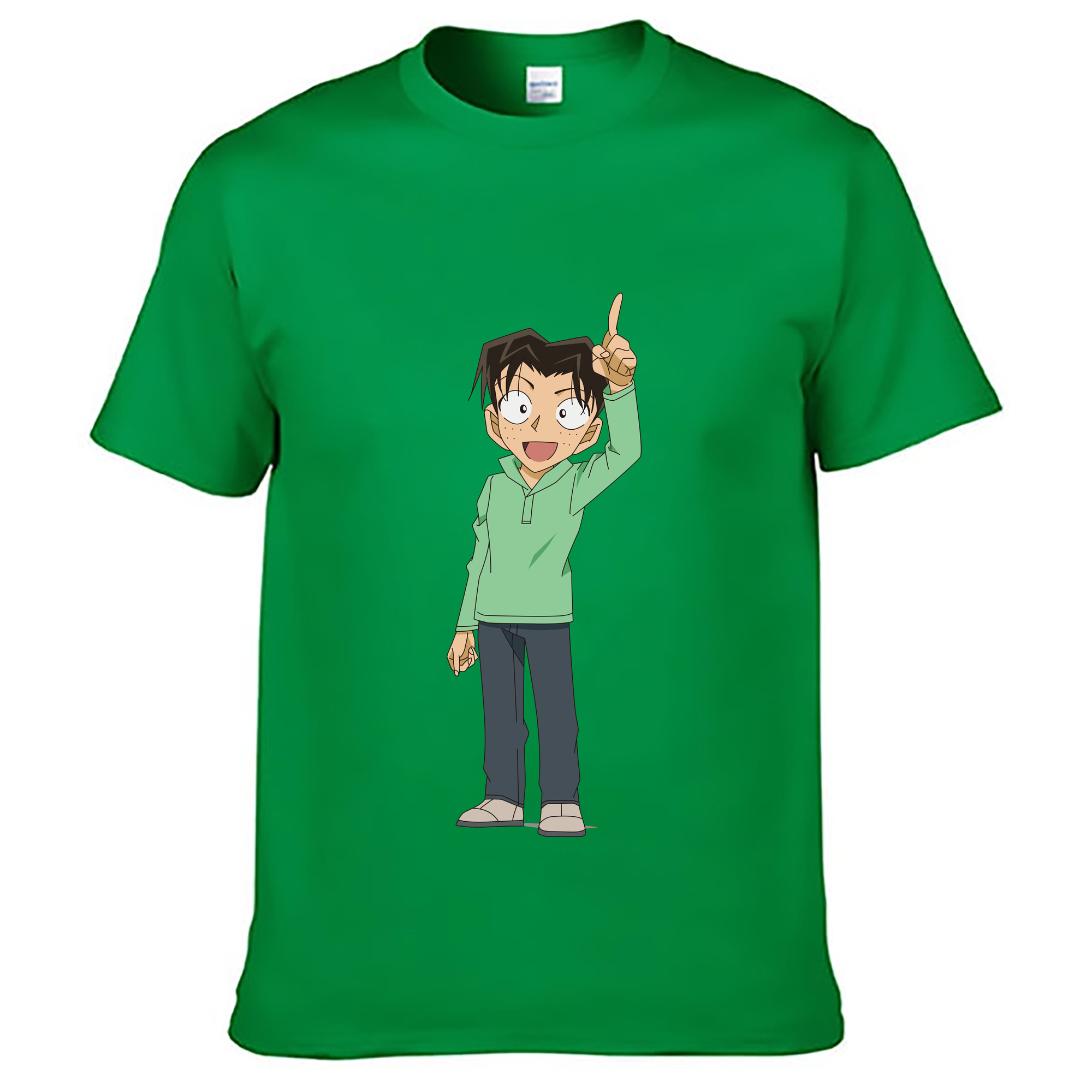 （画像用） 名探偵コナン 円谷 光彦 つぶらや みつひこ Detective Conan Mitch Tennyson レディースカジュアルプリントTシャツ（綿100％）