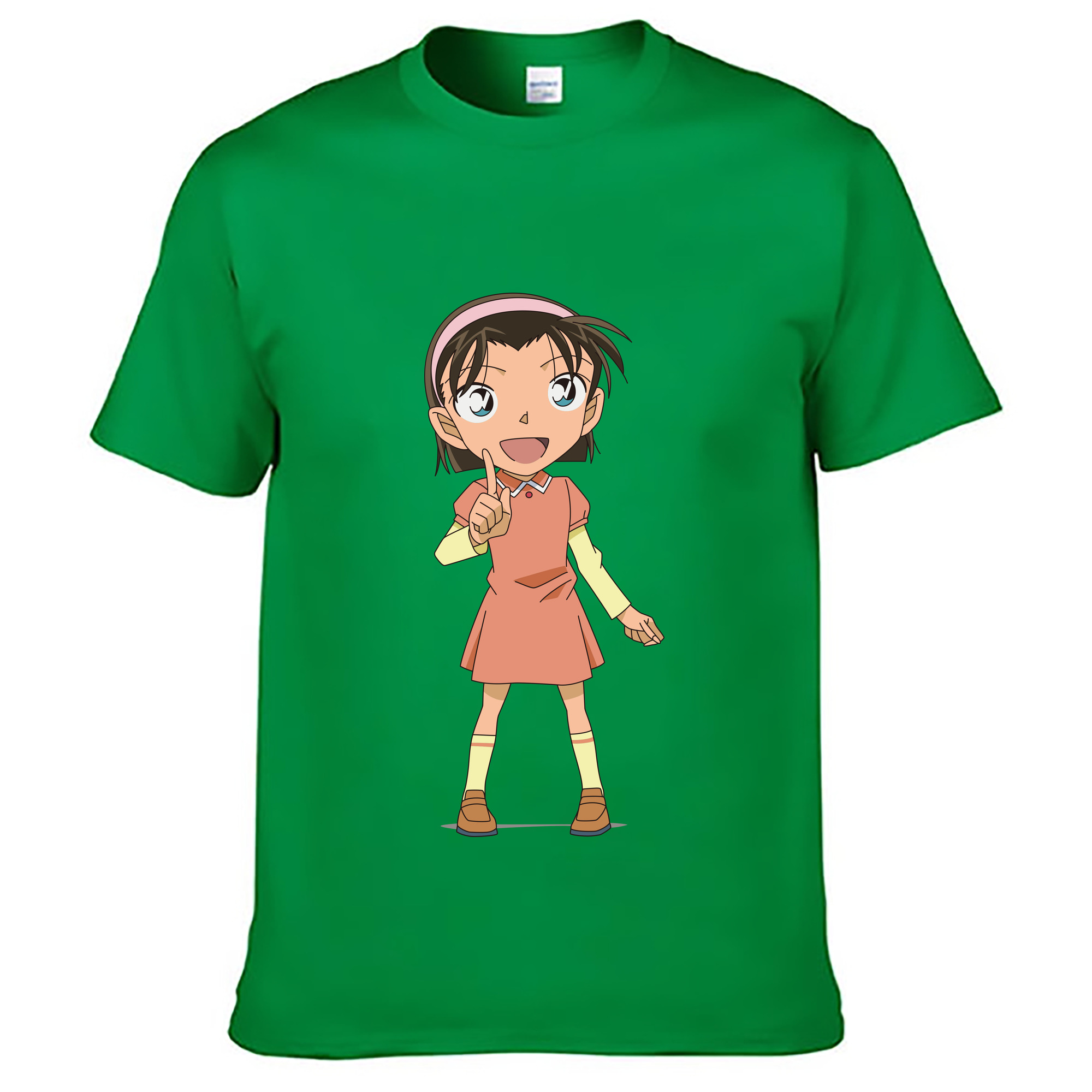 （画像用） 名探偵コナン 吉田 歩美 よしだ あゆみ Detective Conan my Yeager レディースカジュアルプリントTシャツ（綿100％）