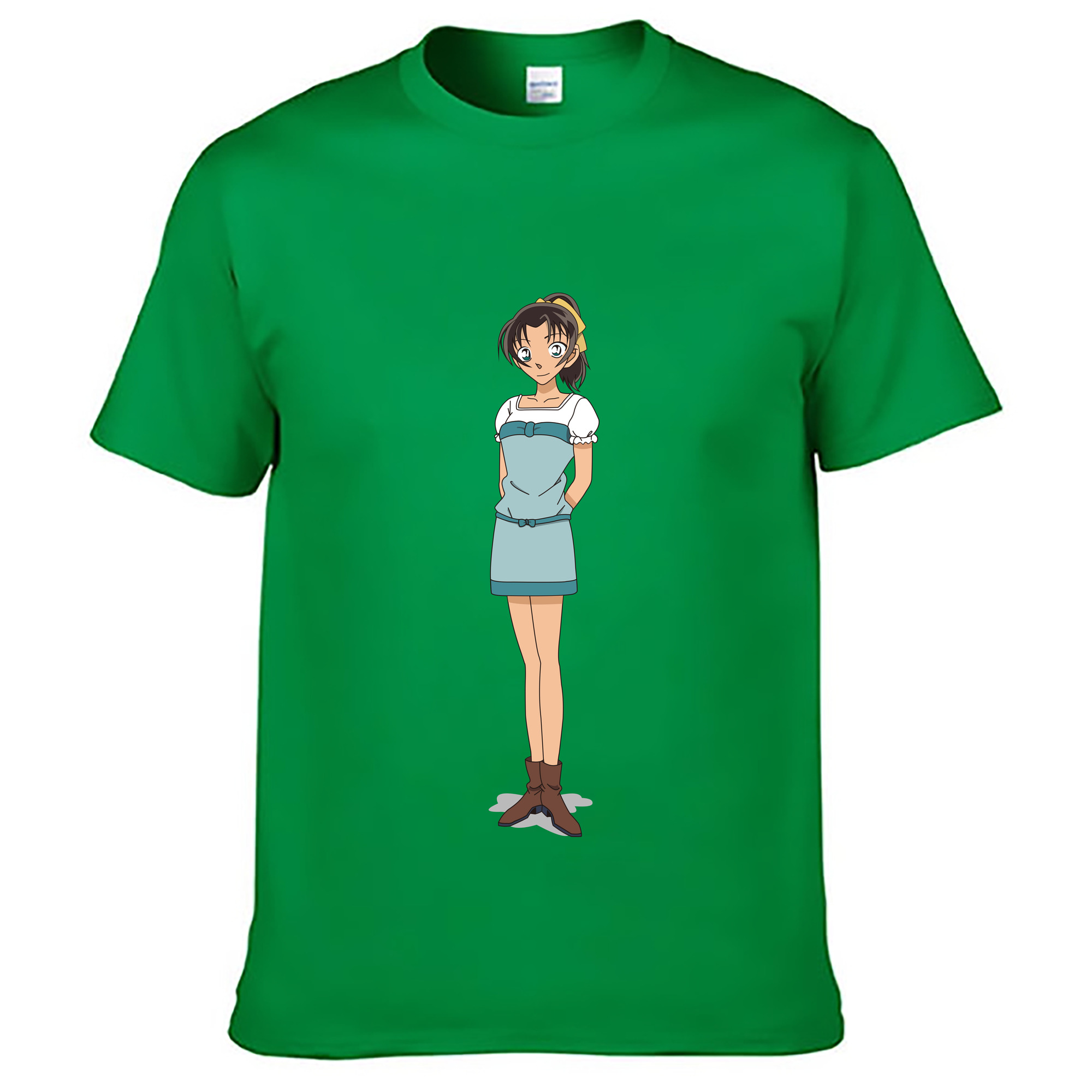（画像用） 名探偵コナン Detective Conan レディースカジュアルプリントTシャツ（綿100％）