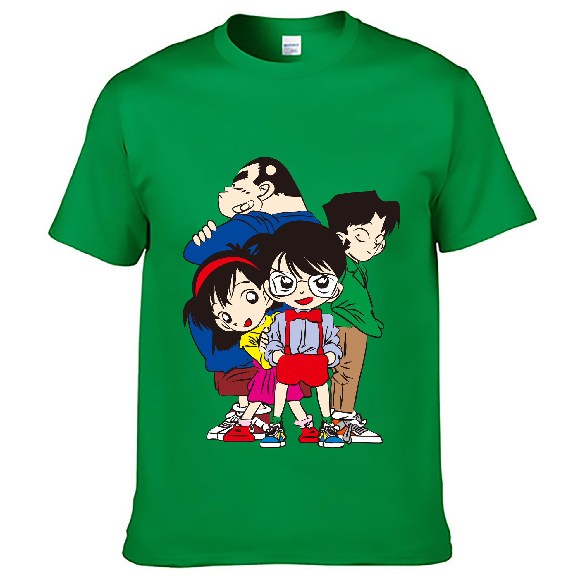 （画像用） 名探偵コナン Detective Conan レディースカジュアルプリントTシャツ（綿100％）