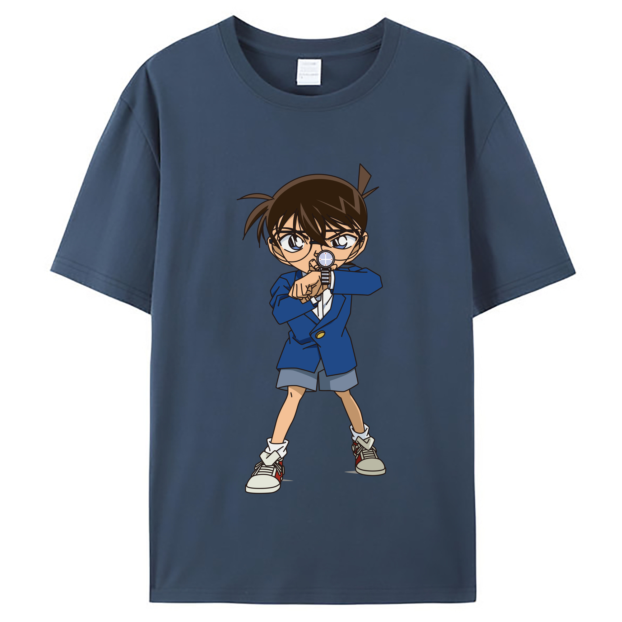 （画像用） 名探偵コナン 江戸川 コナン Detective Conan Conan Edogawa レディースカジュアルプリントTシャツ（綿100％）