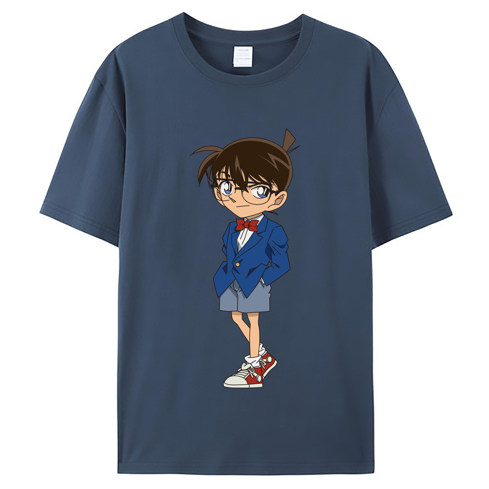 （画像用） 名探偵コナン 江戸川 コナン Detective Conan Conan Edogawa レディースカジュアルプリントTシャツ（綿100％）