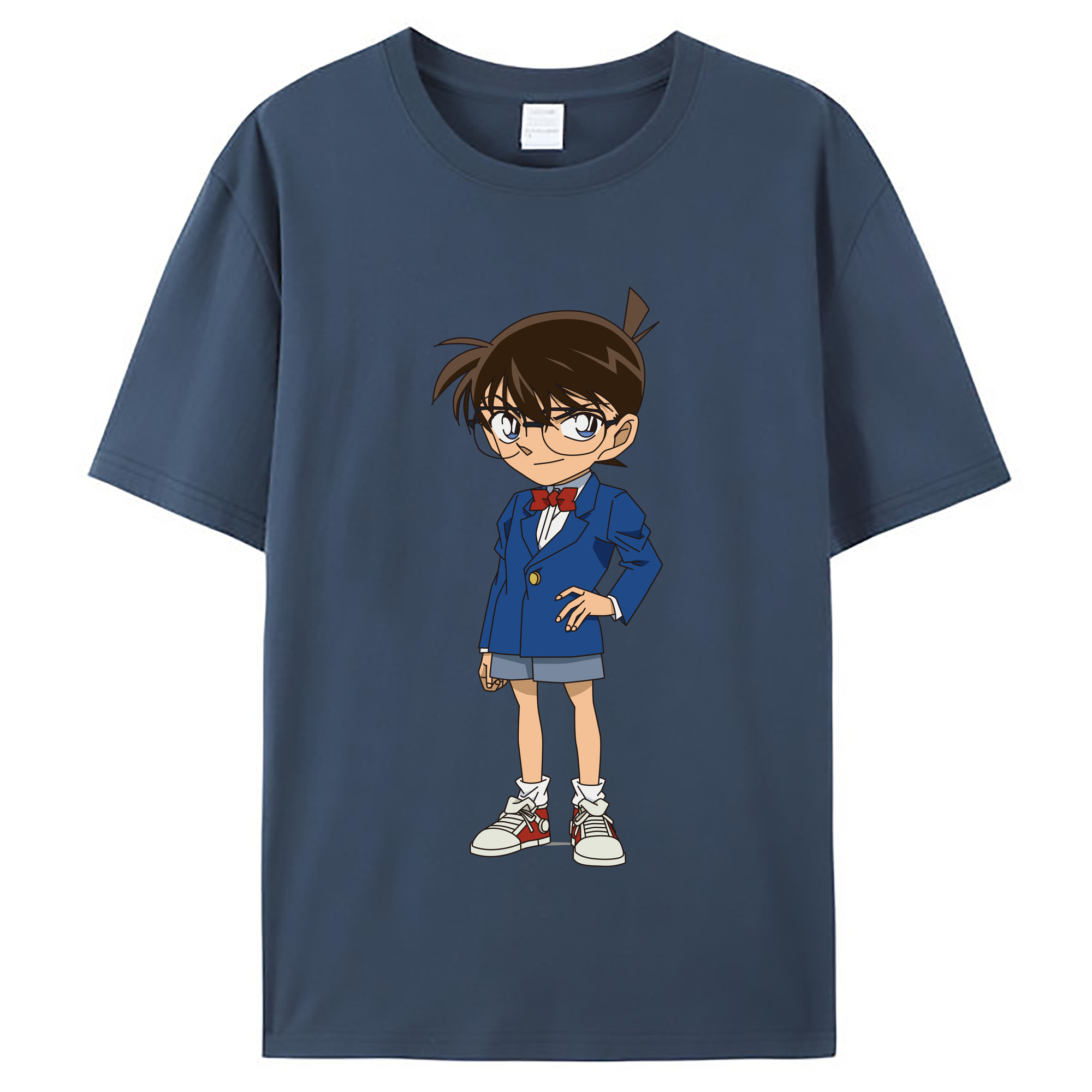 （画像用） 名探偵コナン 江戸川 コナン Detective Conan Conan Edogawa レディースカジュアルプリントTシャツ（綿100％）