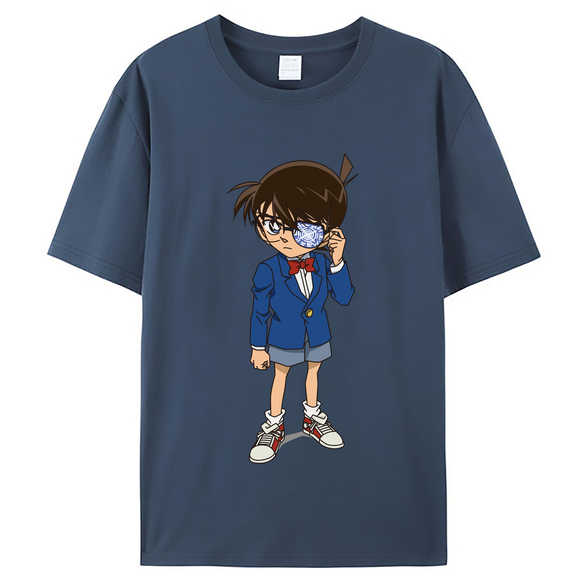 （画像用） 名探偵コナン 江戸川 コナン Detective Conan Conan Edogawa レディースカジュアルプリントTシャツ（綿100％）